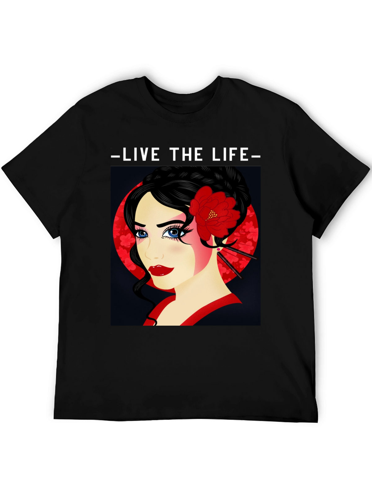 Geisha Graphic Print T-Shirt