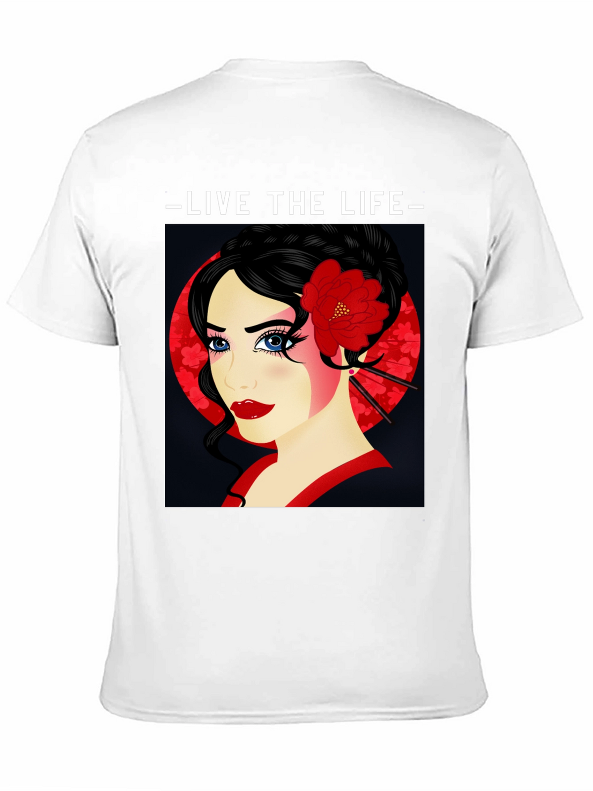 Geisha Graphic Print T-Shirt