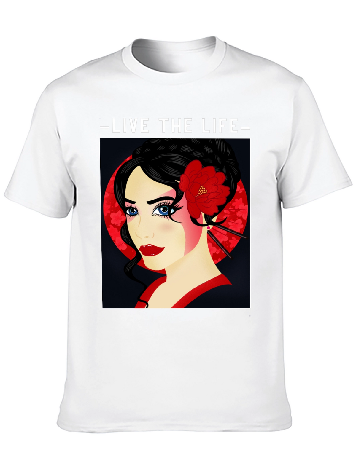 Geisha Graphic Print T-Shirt