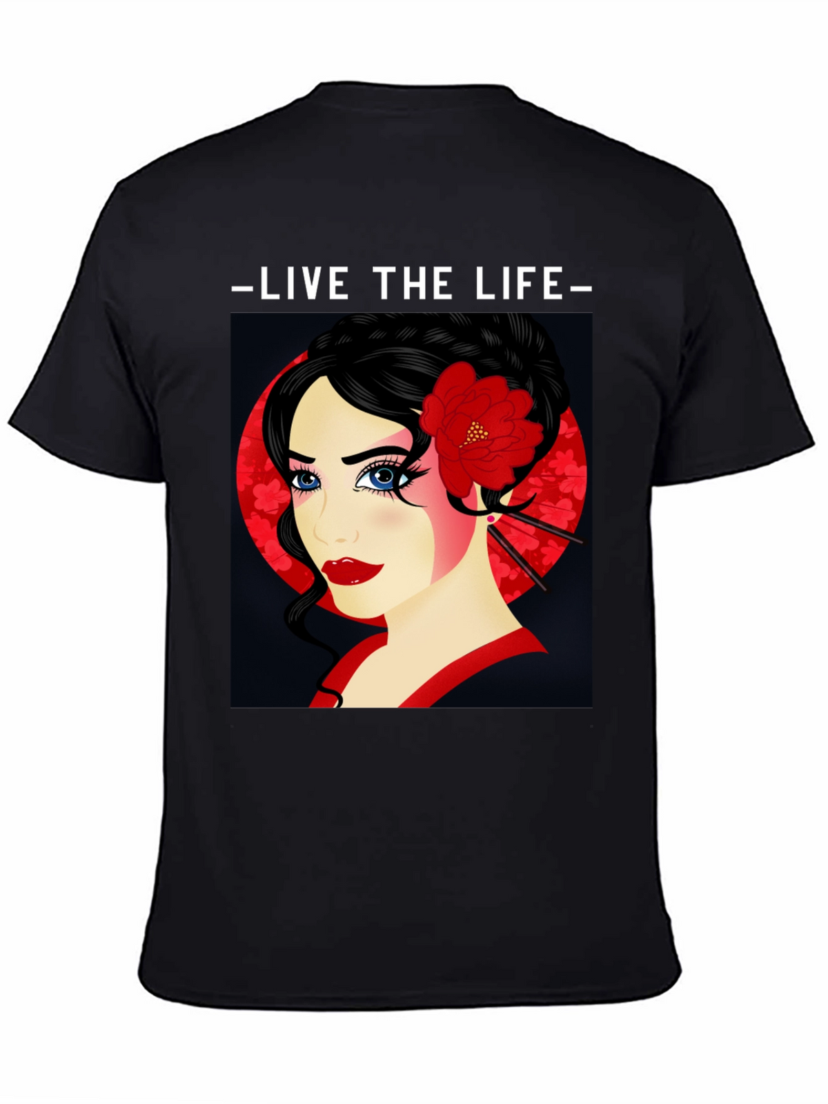 Geisha Graphic Print T-Shirt