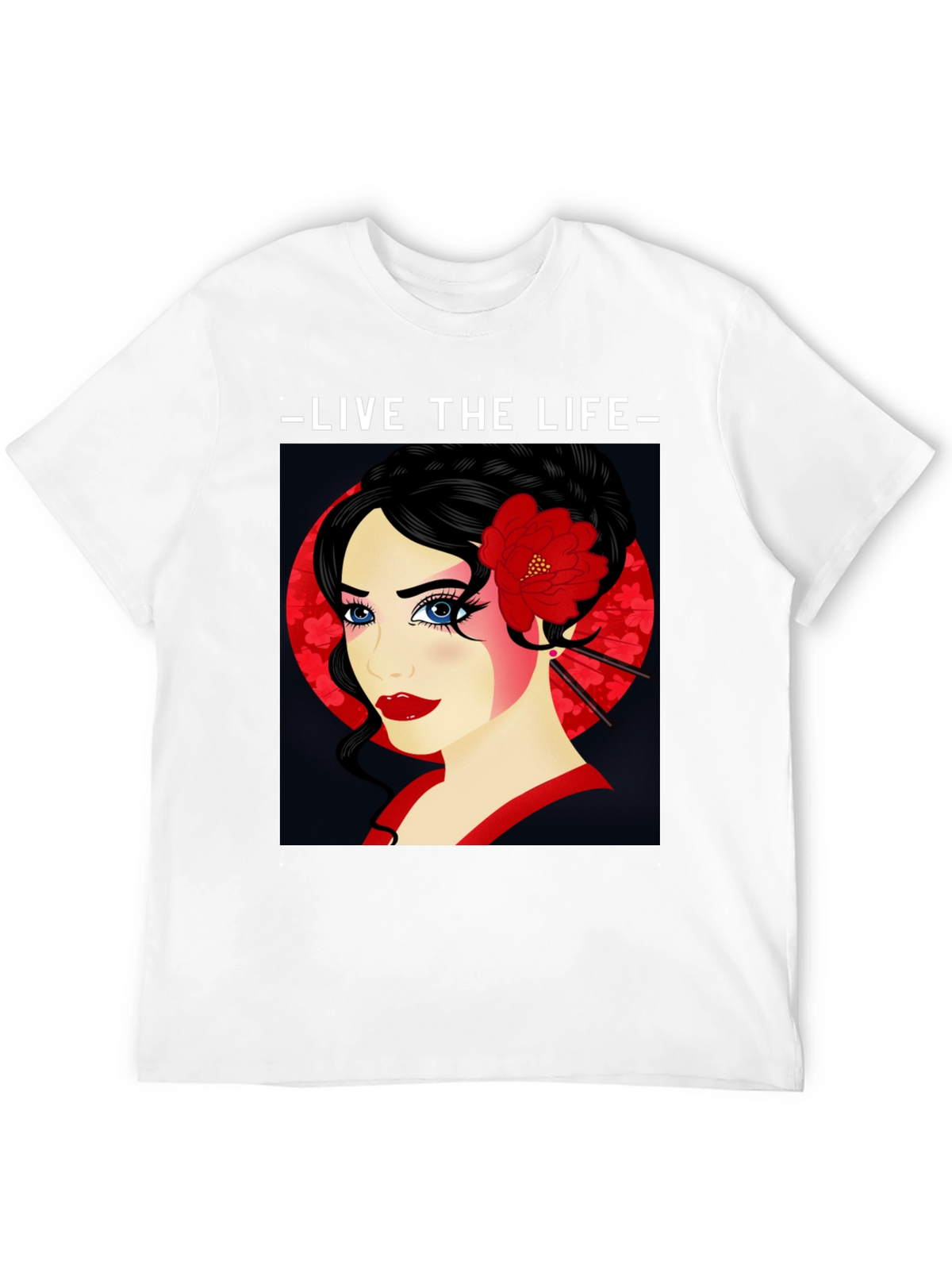 Geisha Graphic Print T-Shirt