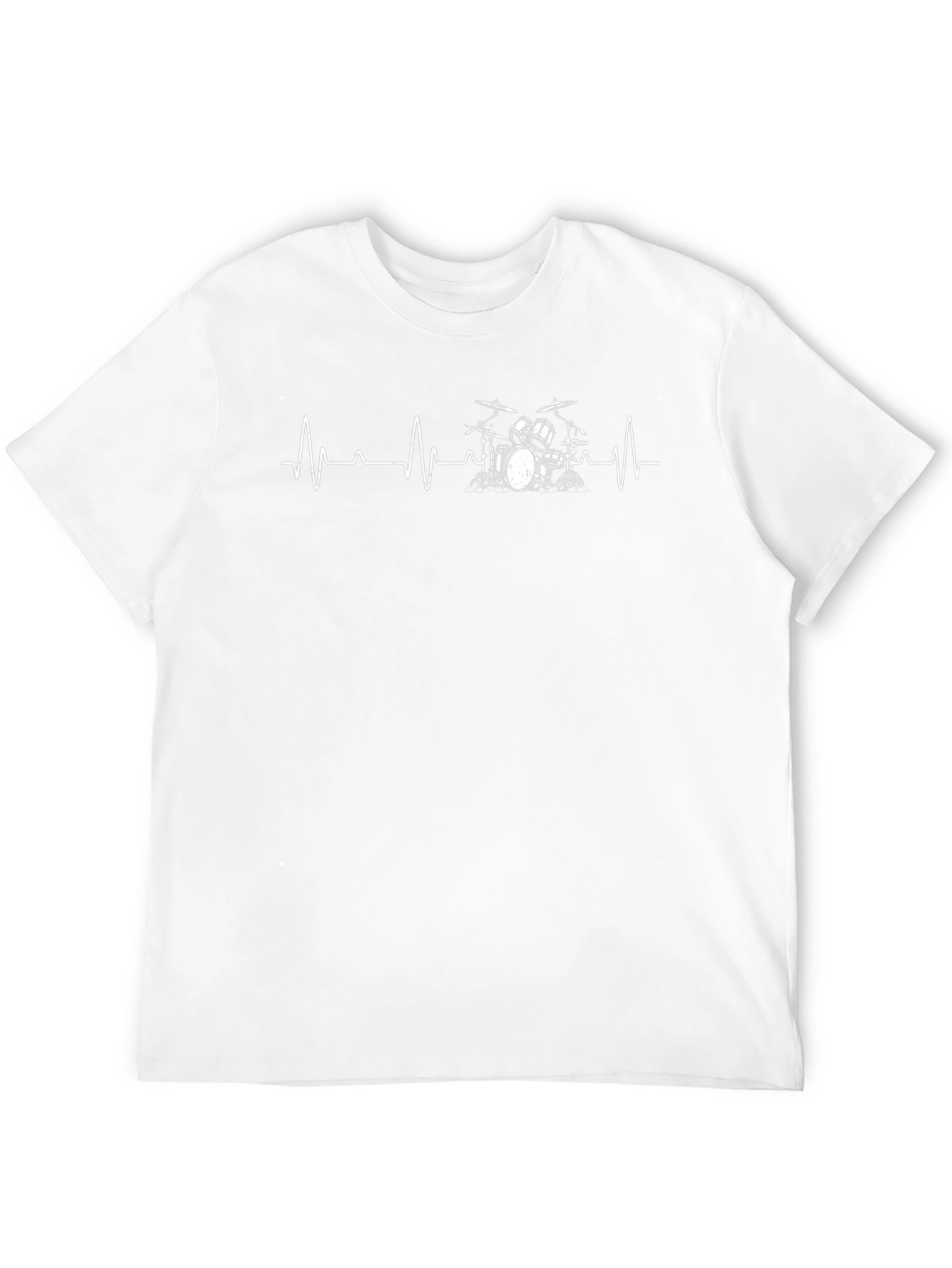 Drum Heartbeat Graphic Tee - Music Lover T-Shirt