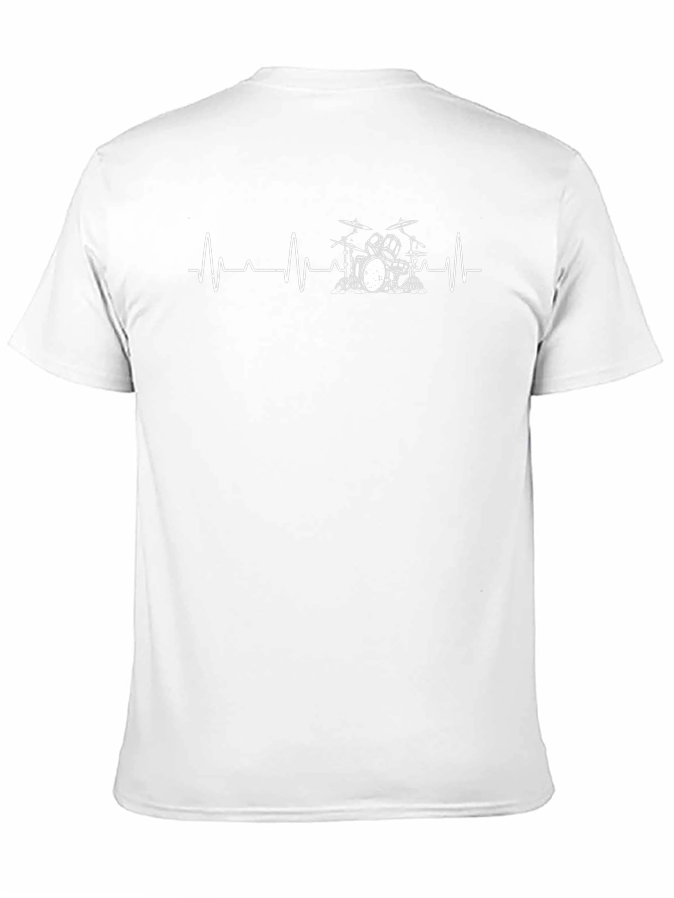 Drum Heartbeat Graphic Tee - Music Lover T-Shirt