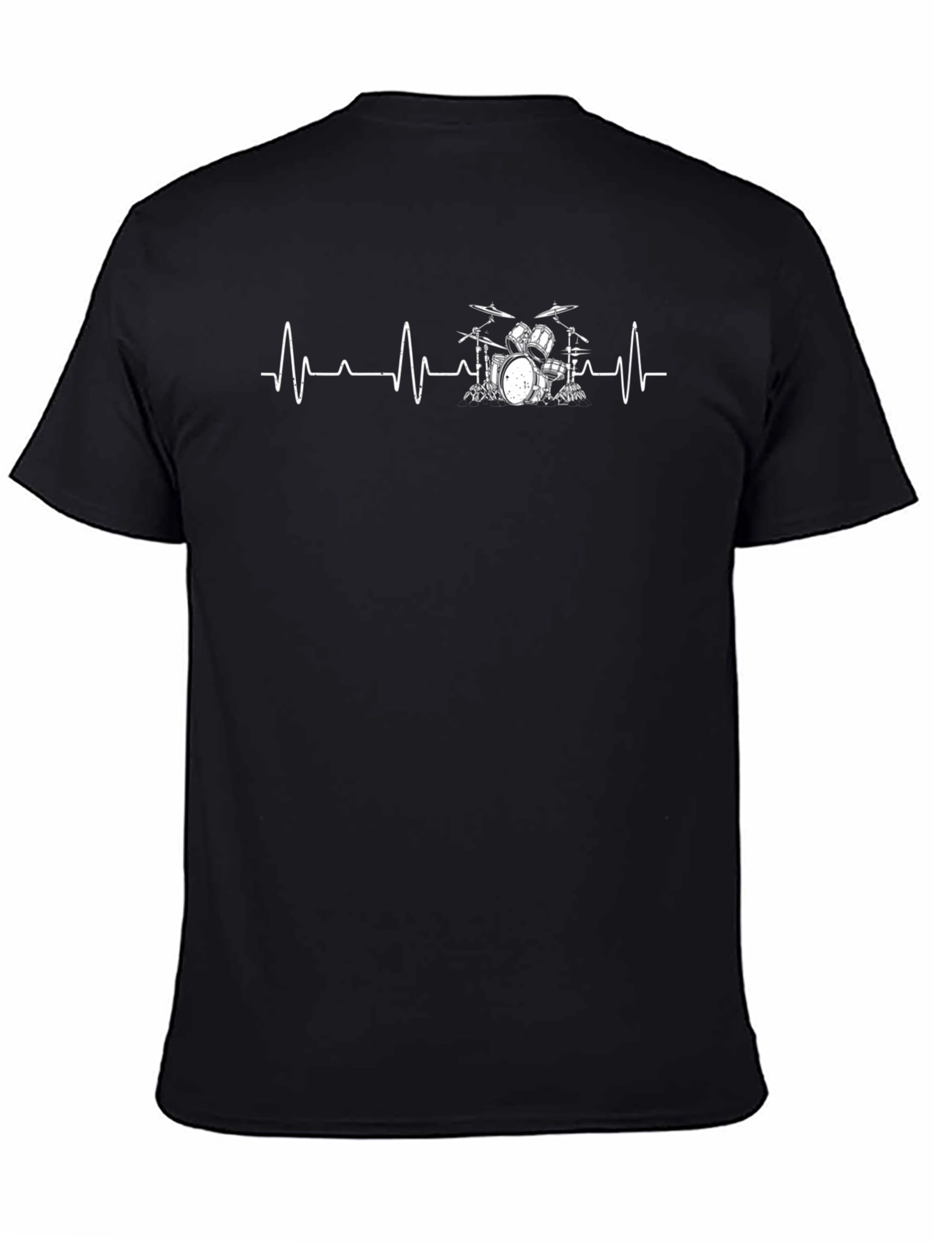 Drum Heartbeat Graphic Tee - Music Lover T-Shirt