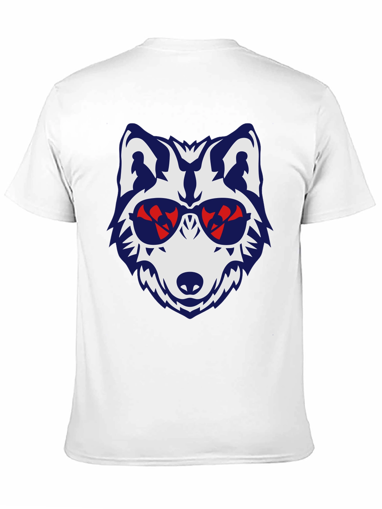 Cool Wolf Graphic Tee - Mens Black T-Shirt