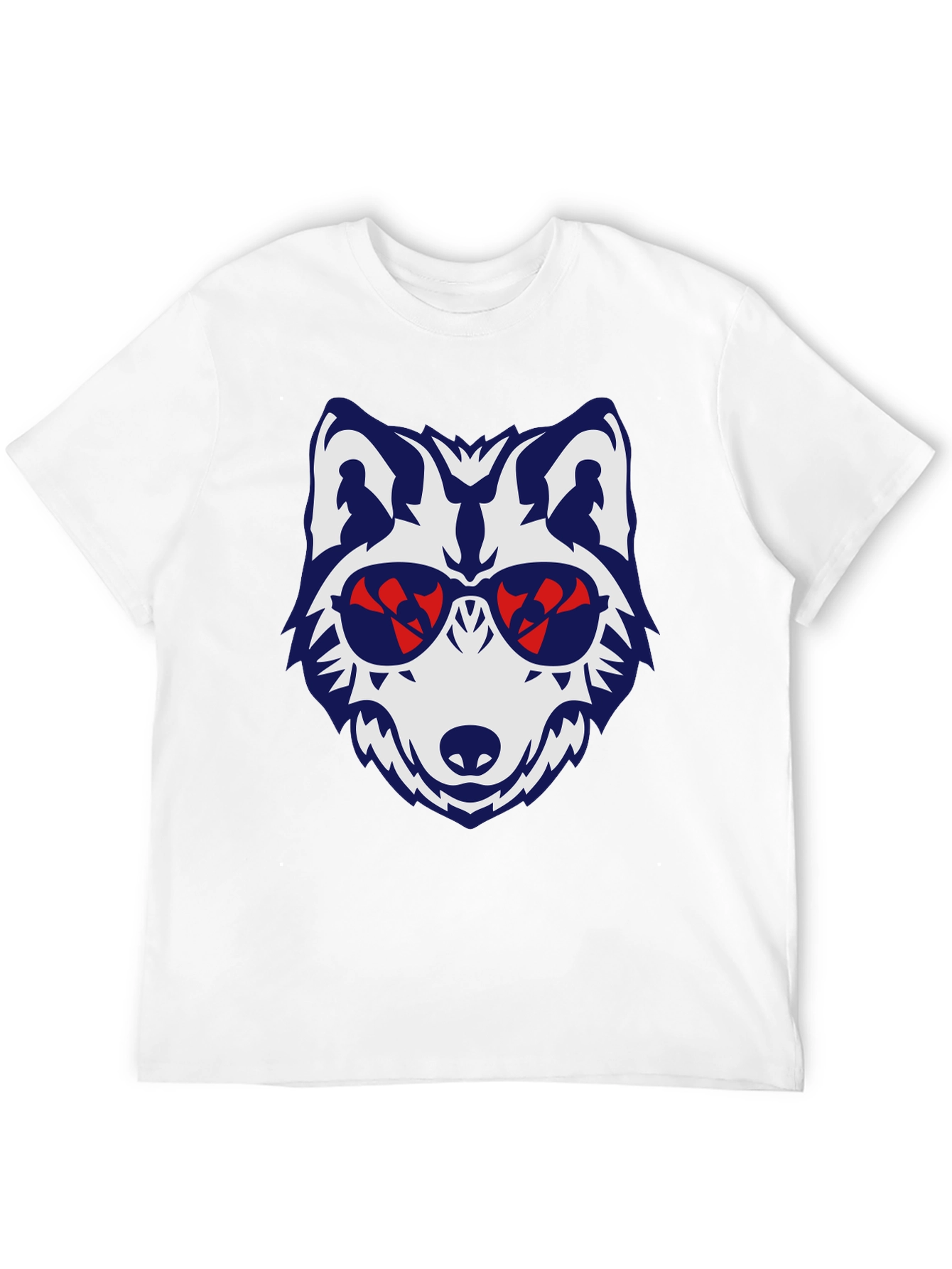 Cool Wolf Graphic Tee - Mens Black T-Shirt