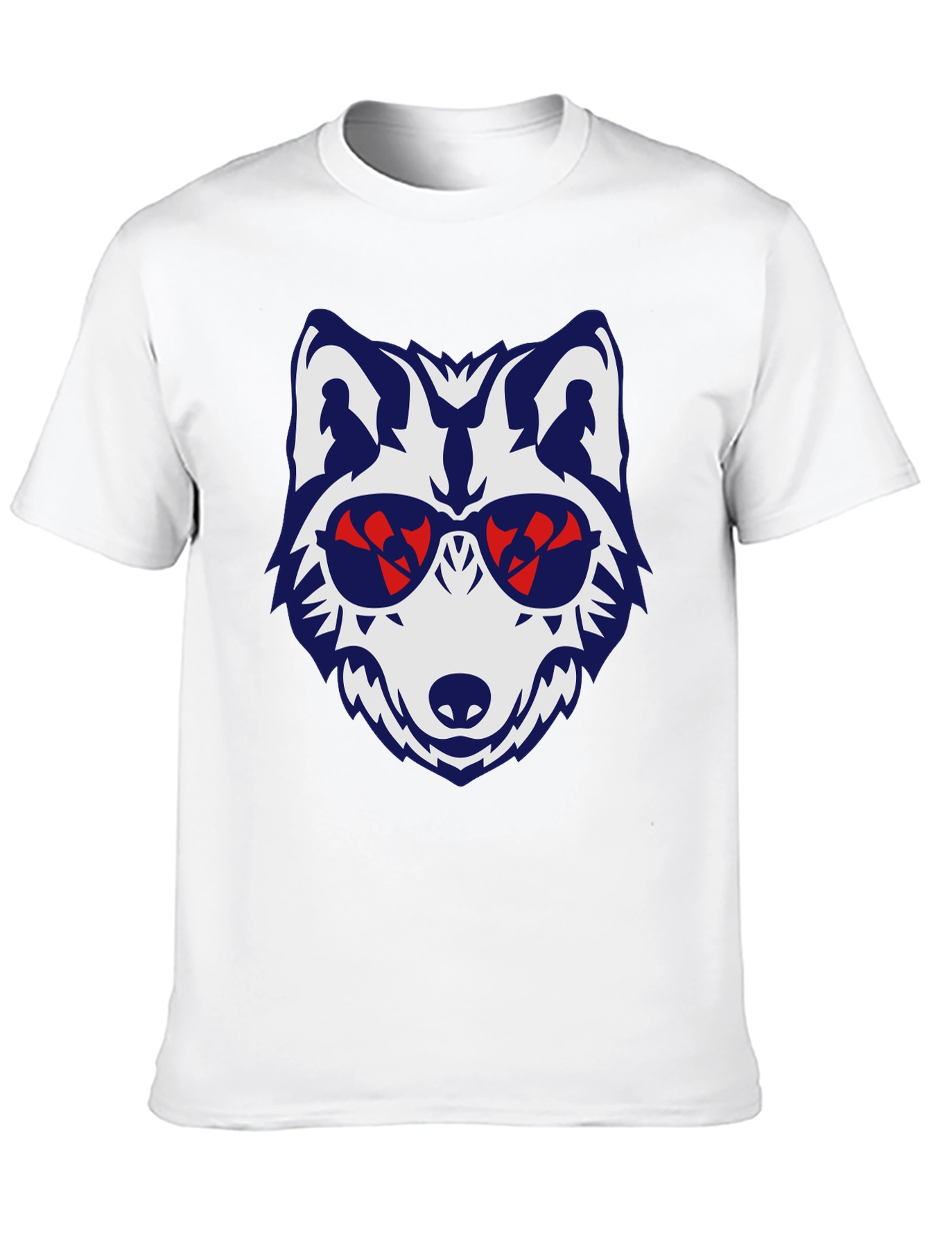 Cool Wolf Graphic Tee - Mens Black T-Shirt