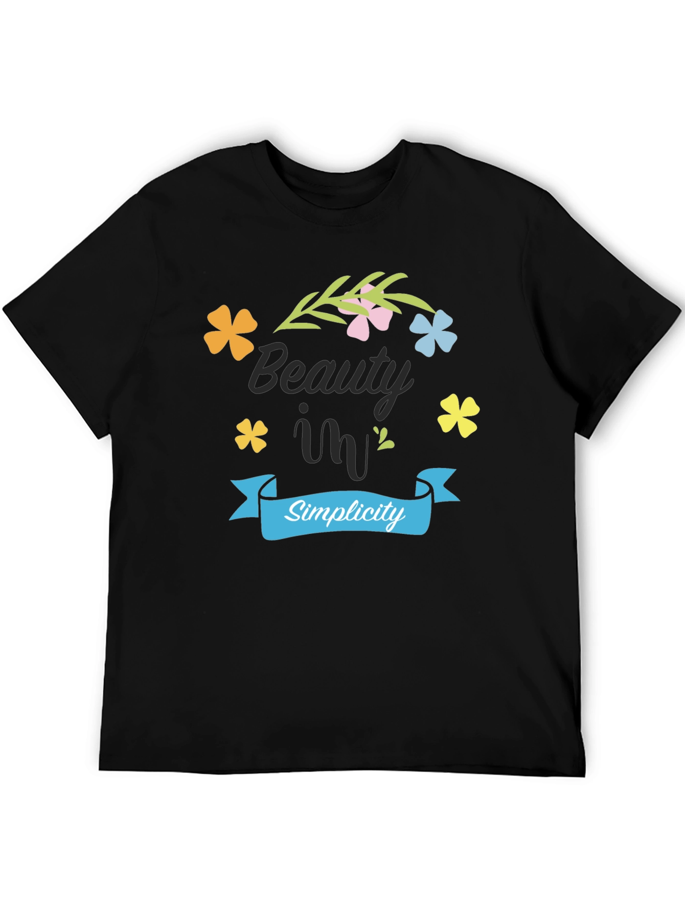 Beauty in Simplicity Black T-Shirt