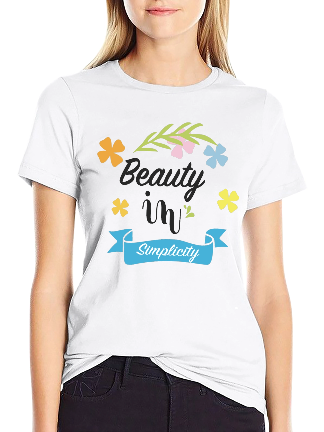 Beauty in Simplicity Black T-Shirt