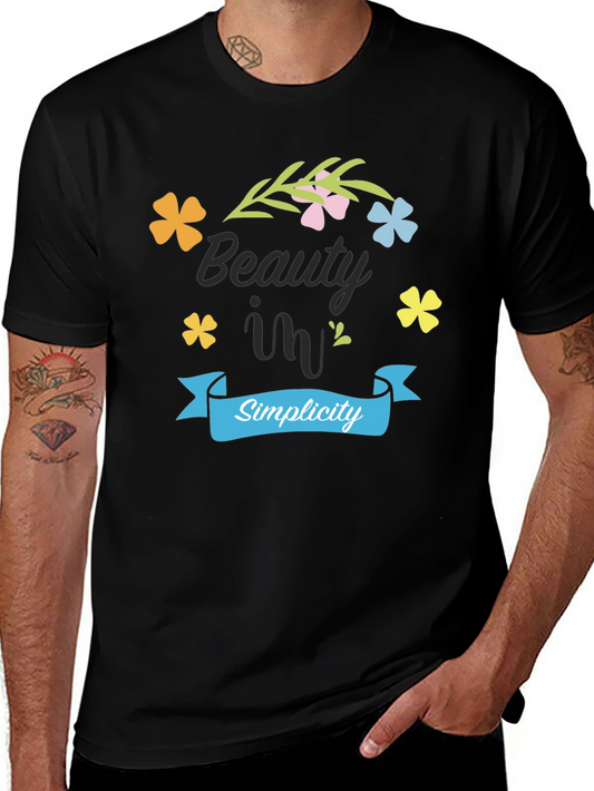 Beauty in Simplicity Black T-Shirt