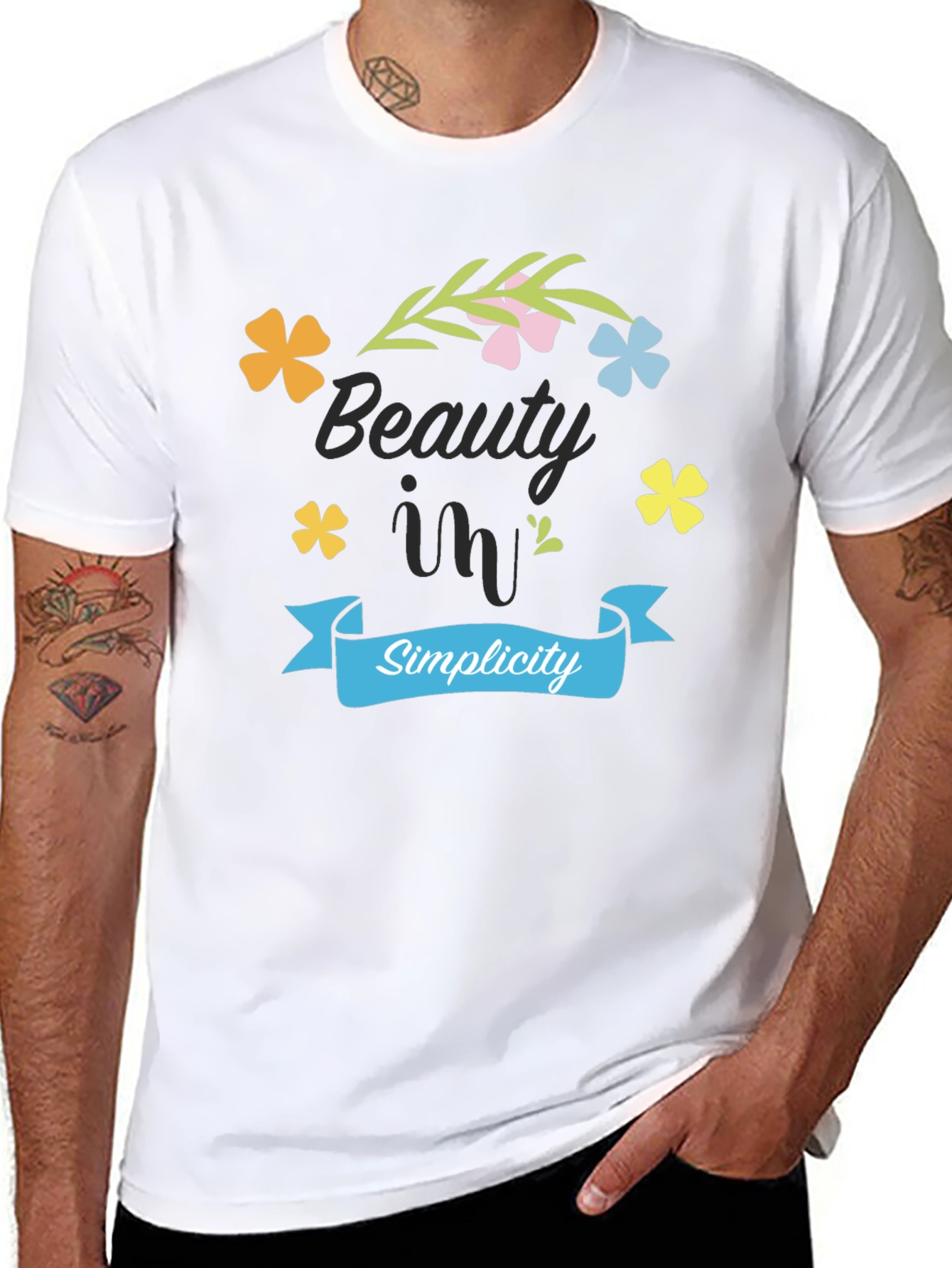 Beauty in Simplicity Black T-Shirt