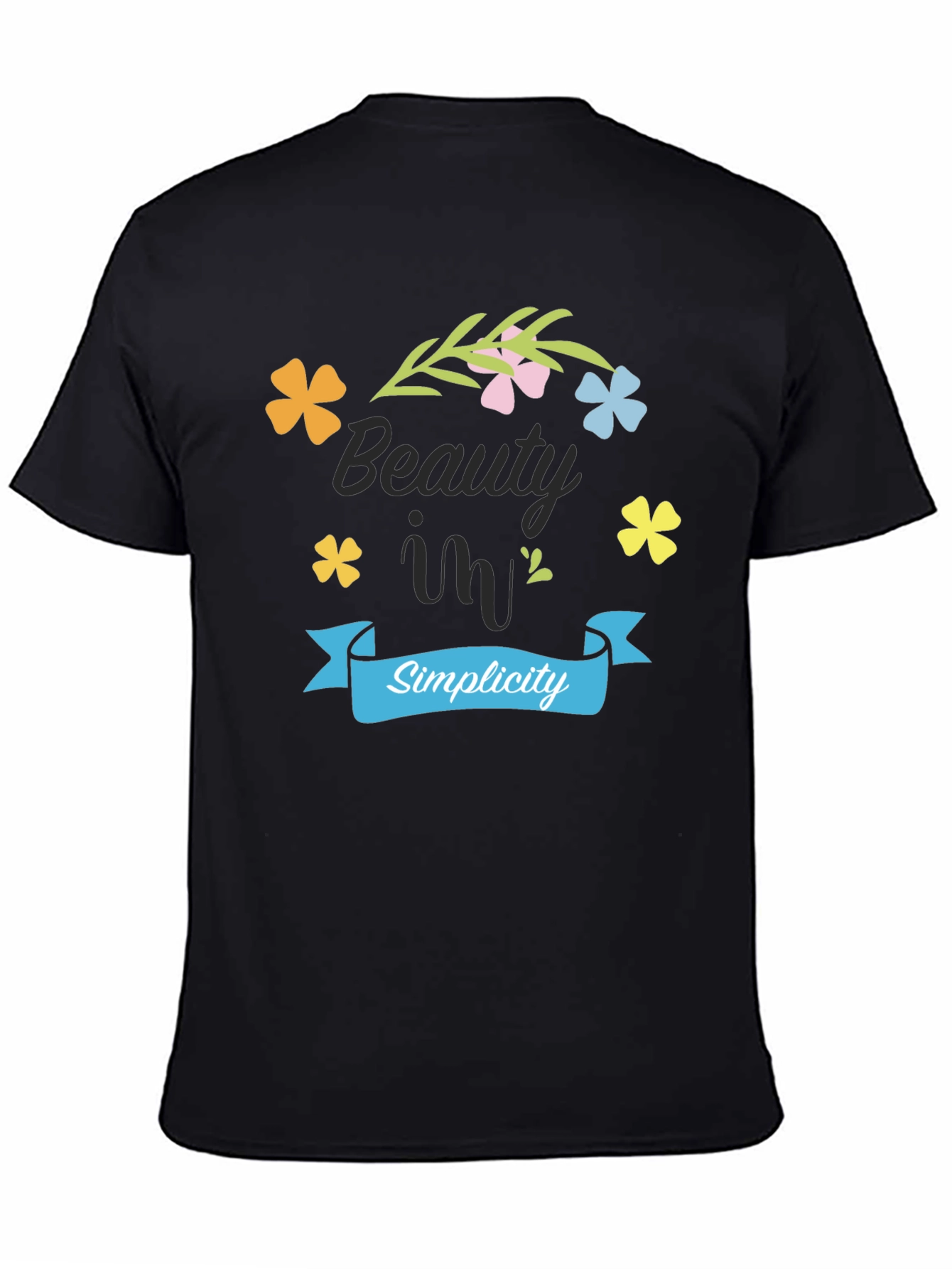 Beauty in Simplicity Black T-Shirt