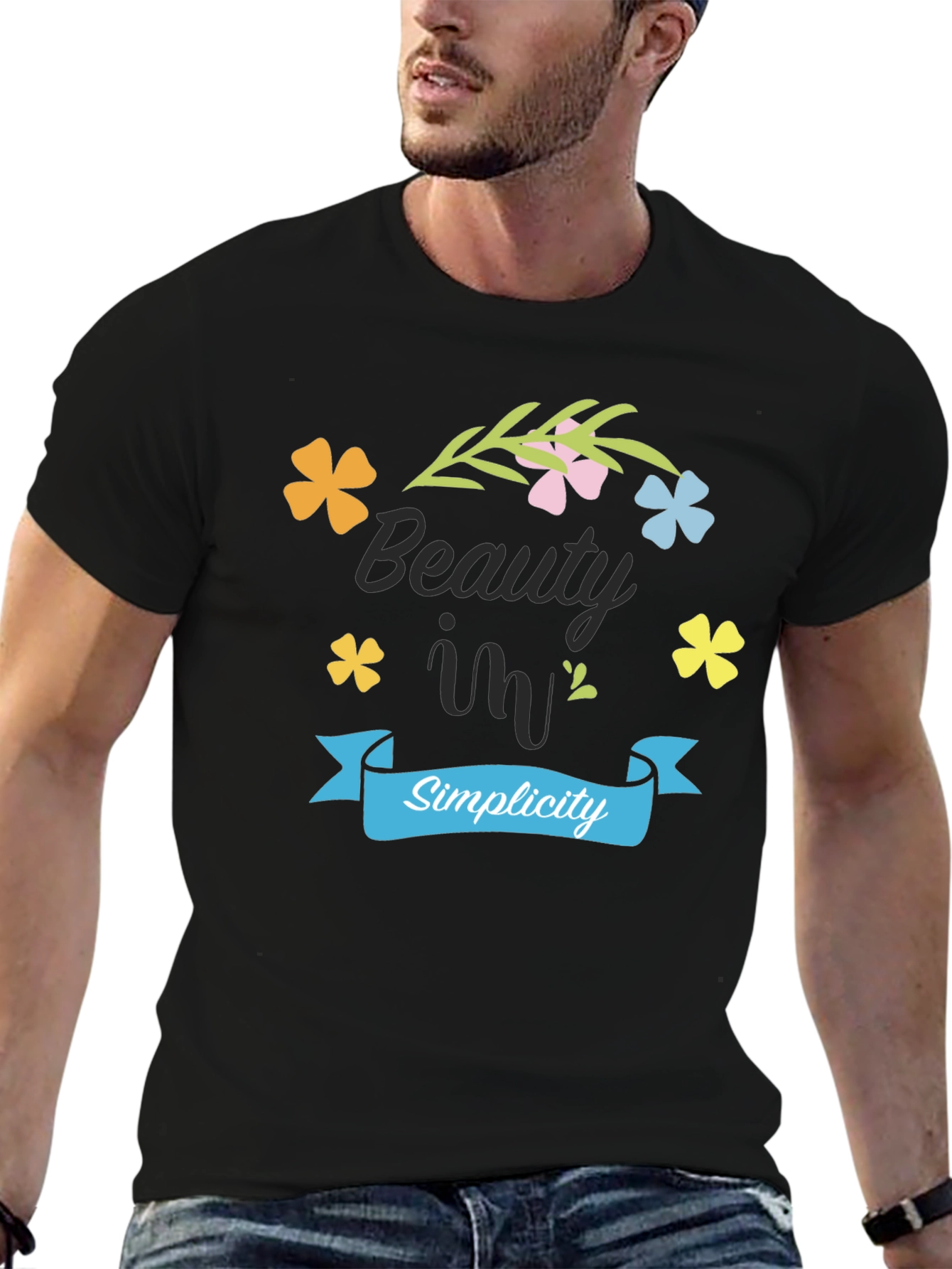 Beauty in Simplicity Black T-Shirt