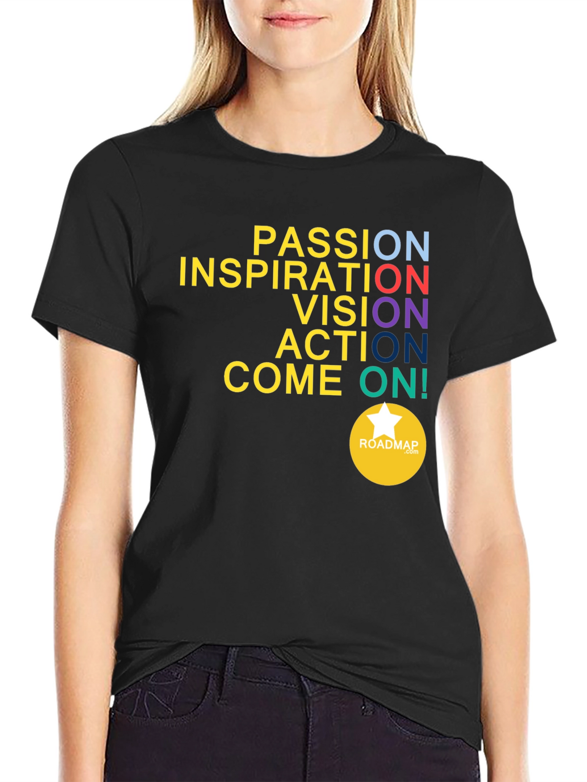 Motivational Graphic T-Shirt: Passion Inspiration Vision