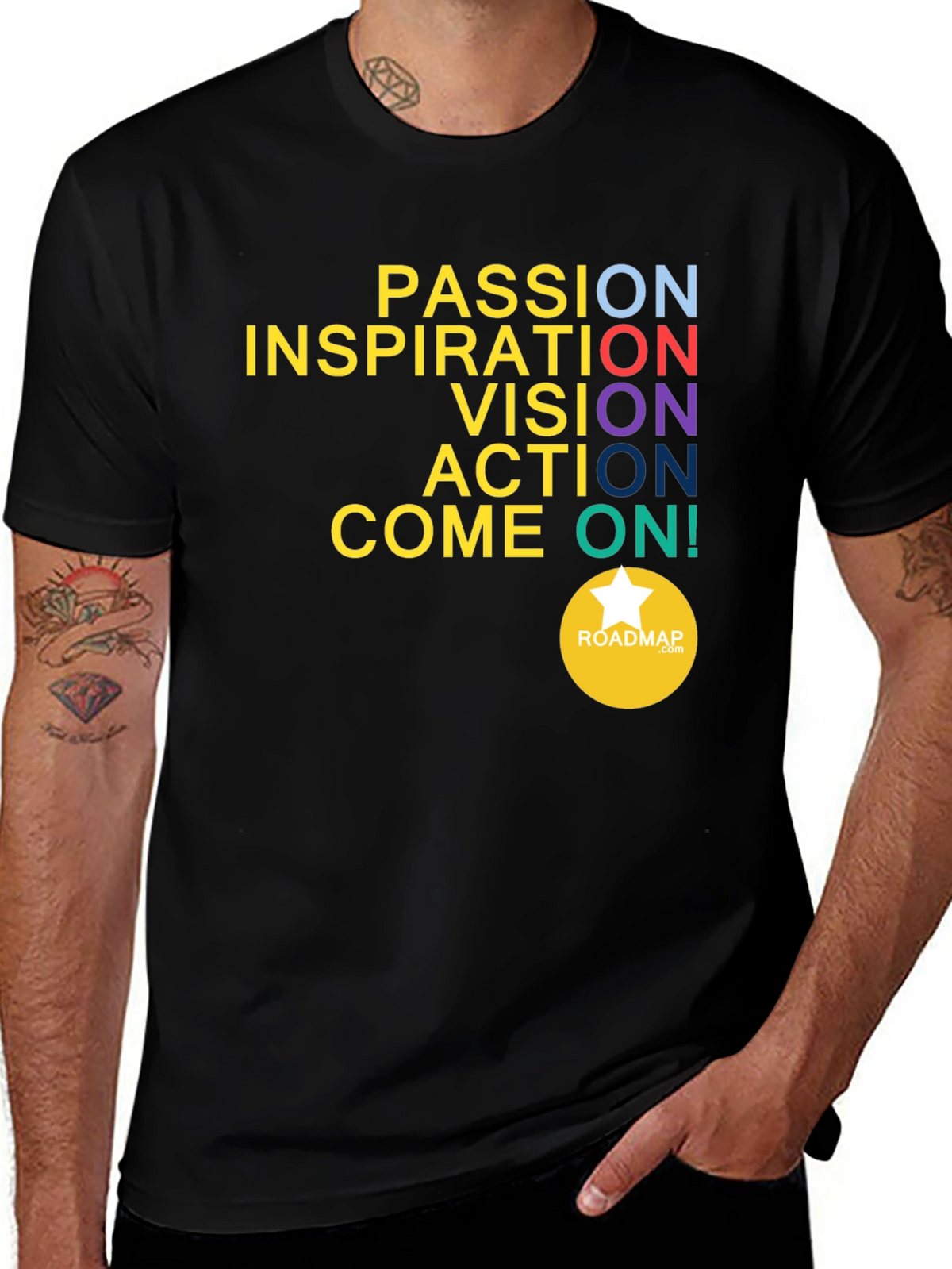Motivational Graphic T-Shirt: Passion Inspiration Vision