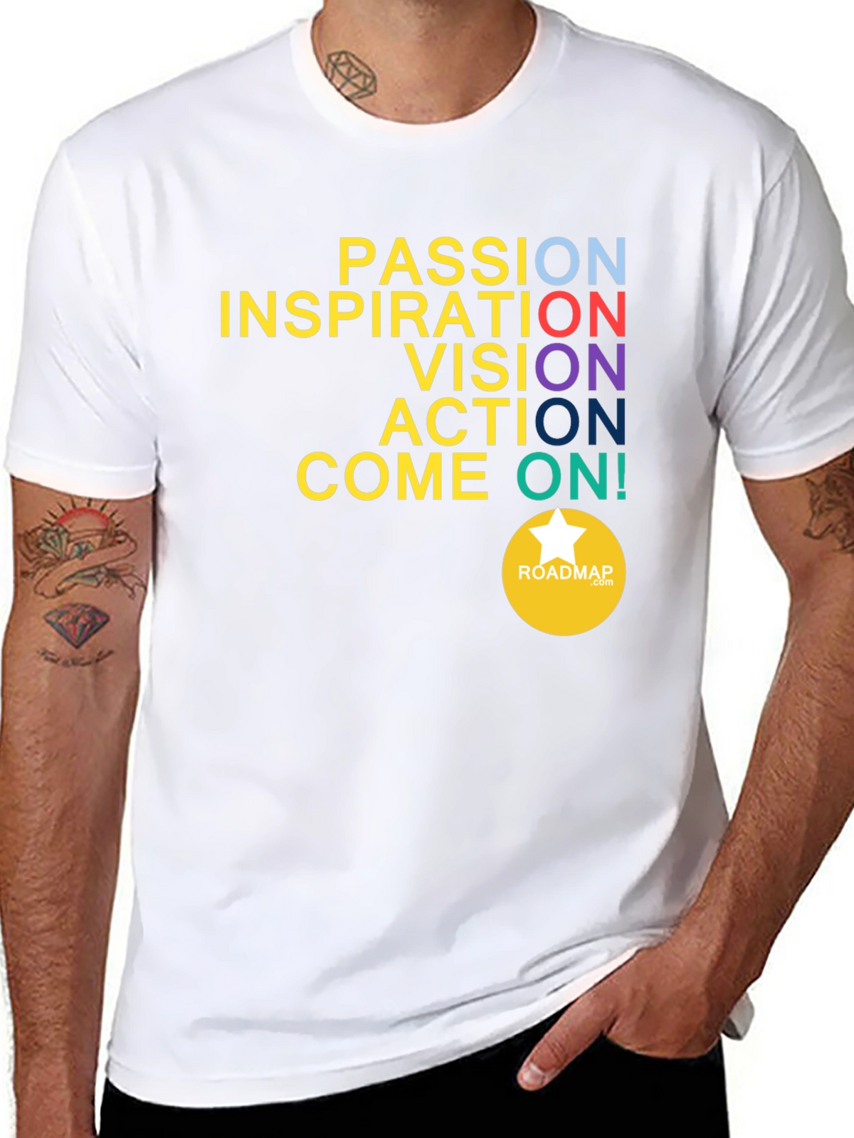 Motivational Graphic T-Shirt: Passion Inspiration Vision