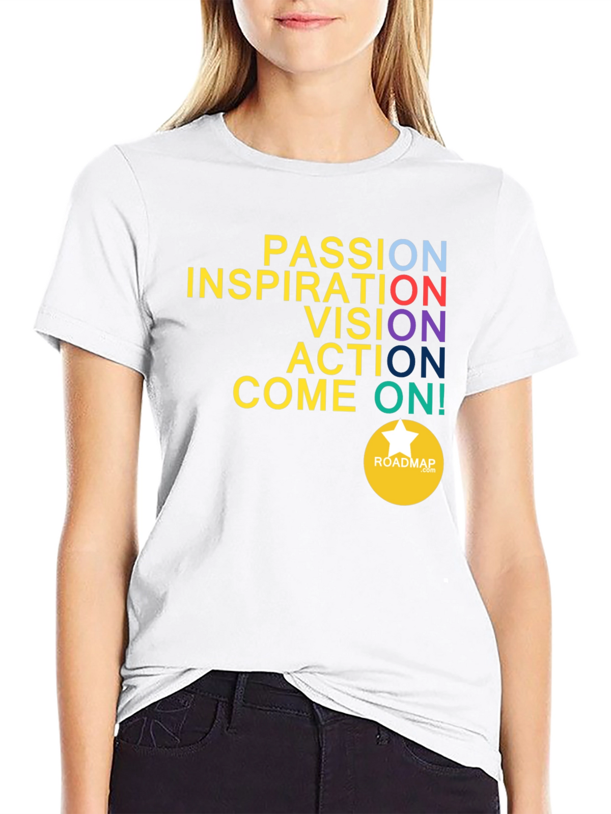 Motivational Graphic T-Shirt: Passion Inspiration Vision