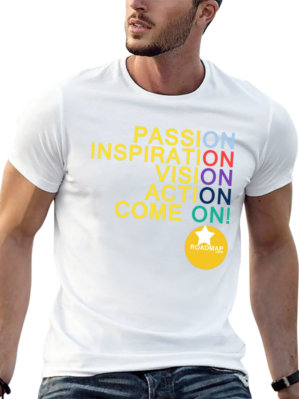 Motivational Graphic T-Shirt: Passion Inspiration Vision