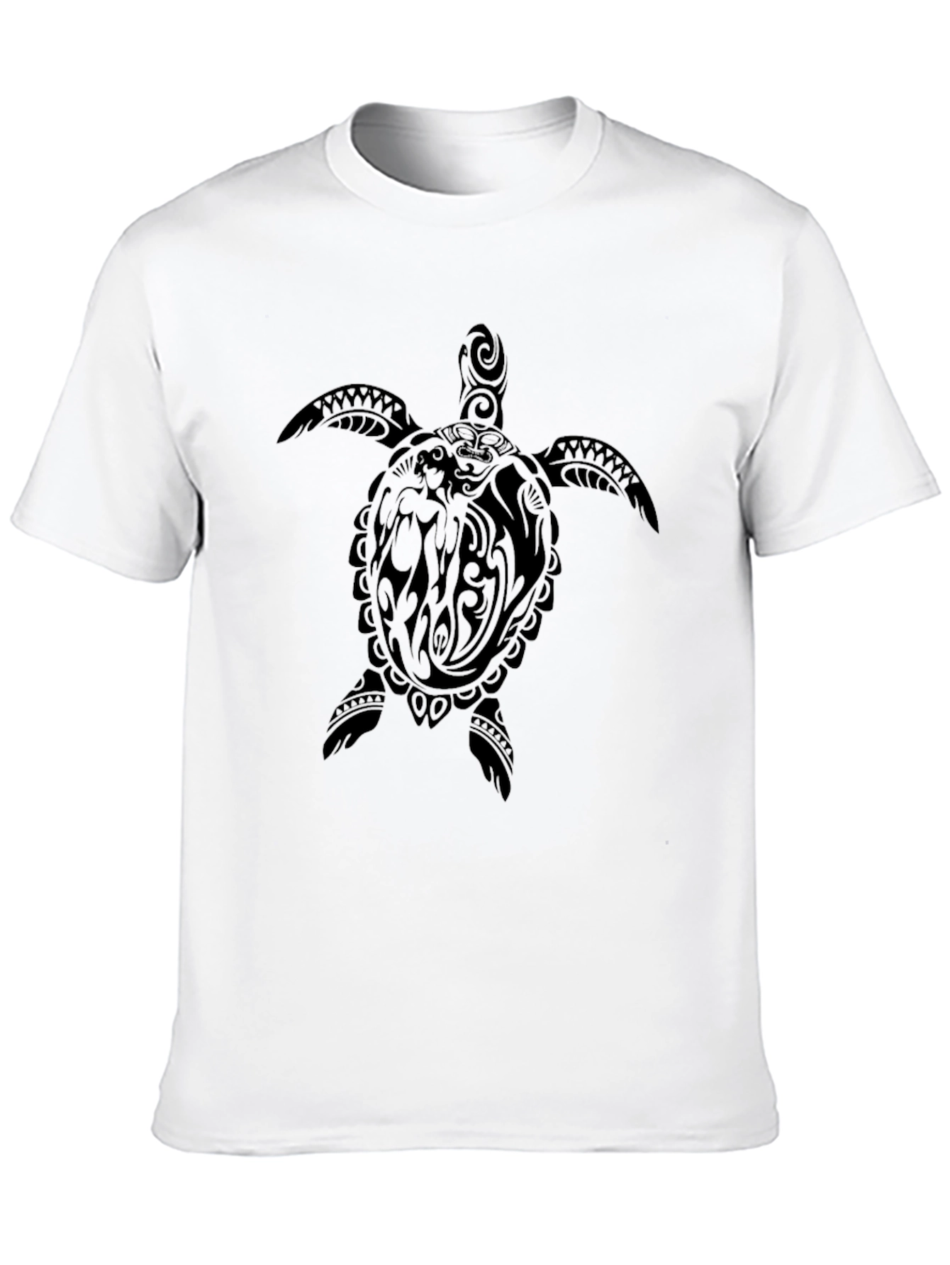 Tribal Turtle Graphic Tee - Black