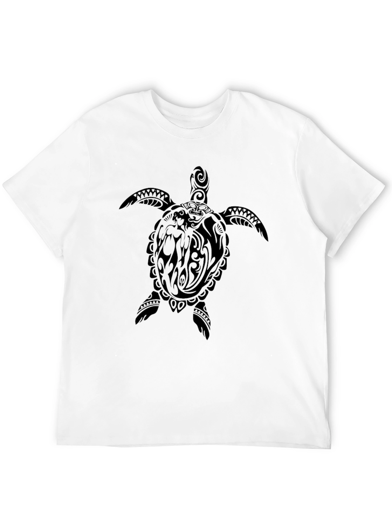 Tribal Turtle Graphic Tee - Black