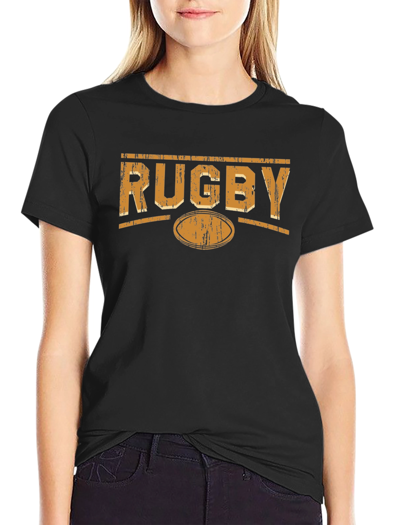 Rugby Graphic Black T-Shirt