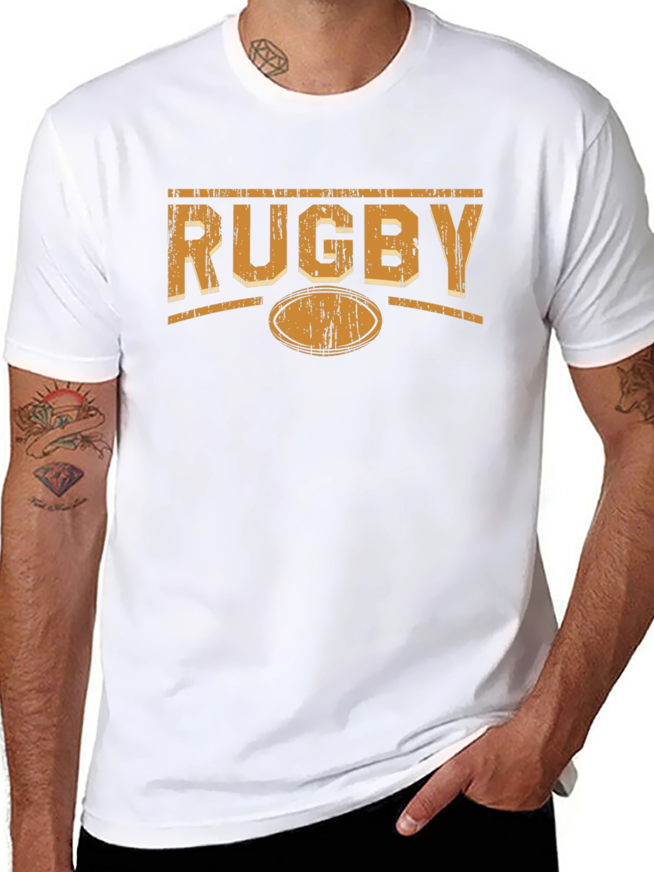 Rugby Graphic Black T-Shirt