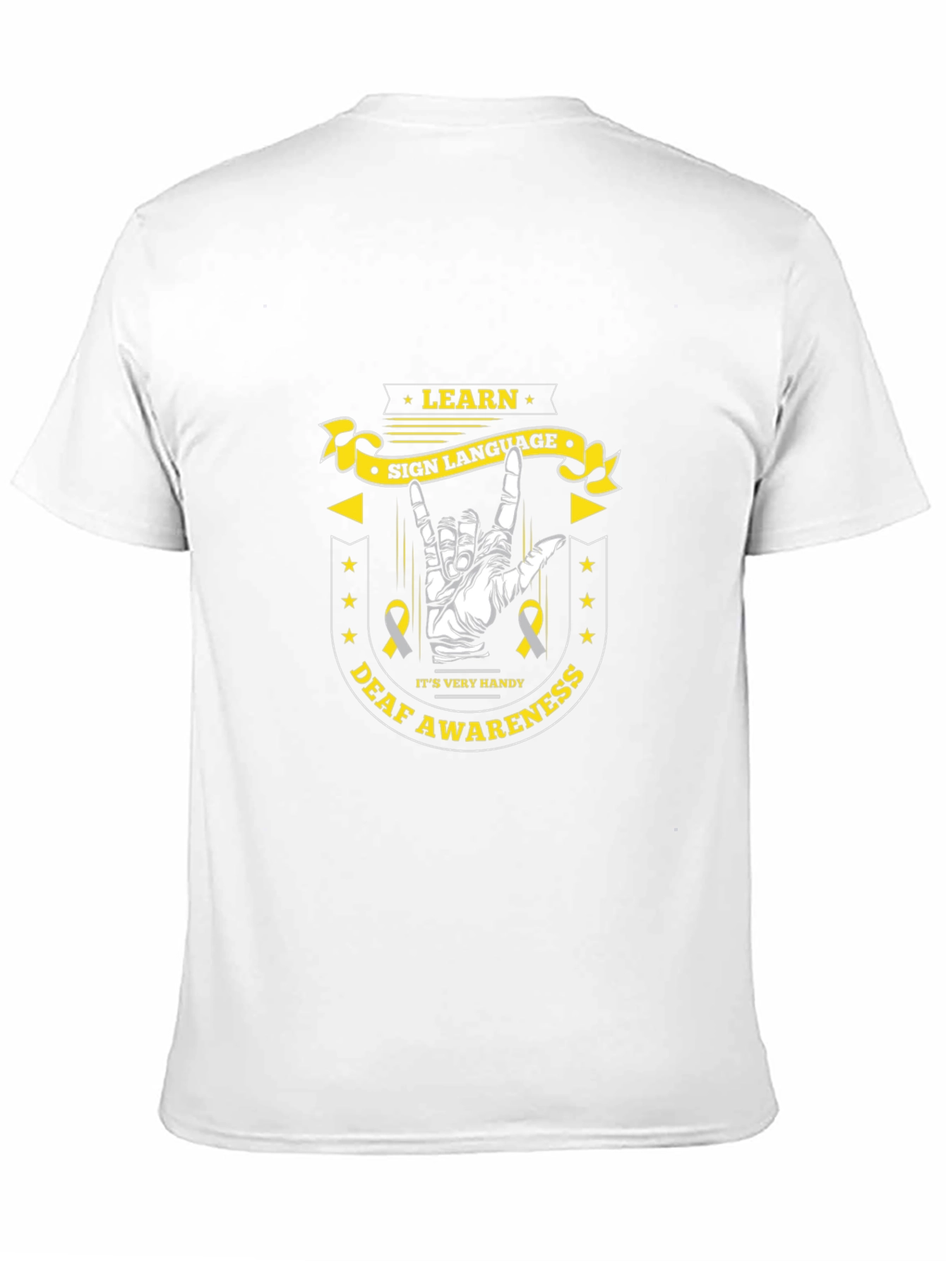 Learn Sign Language Deaf Awareness T-Shirt