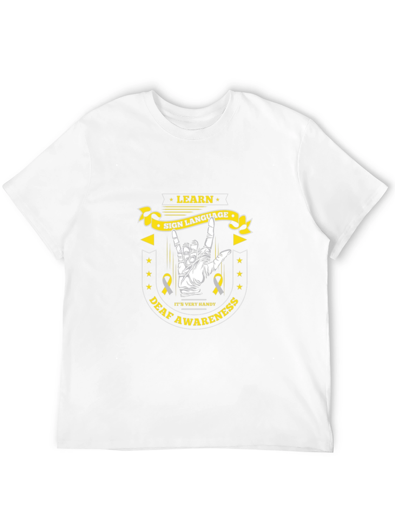 Learn Sign Language Deaf Awareness T-Shirt