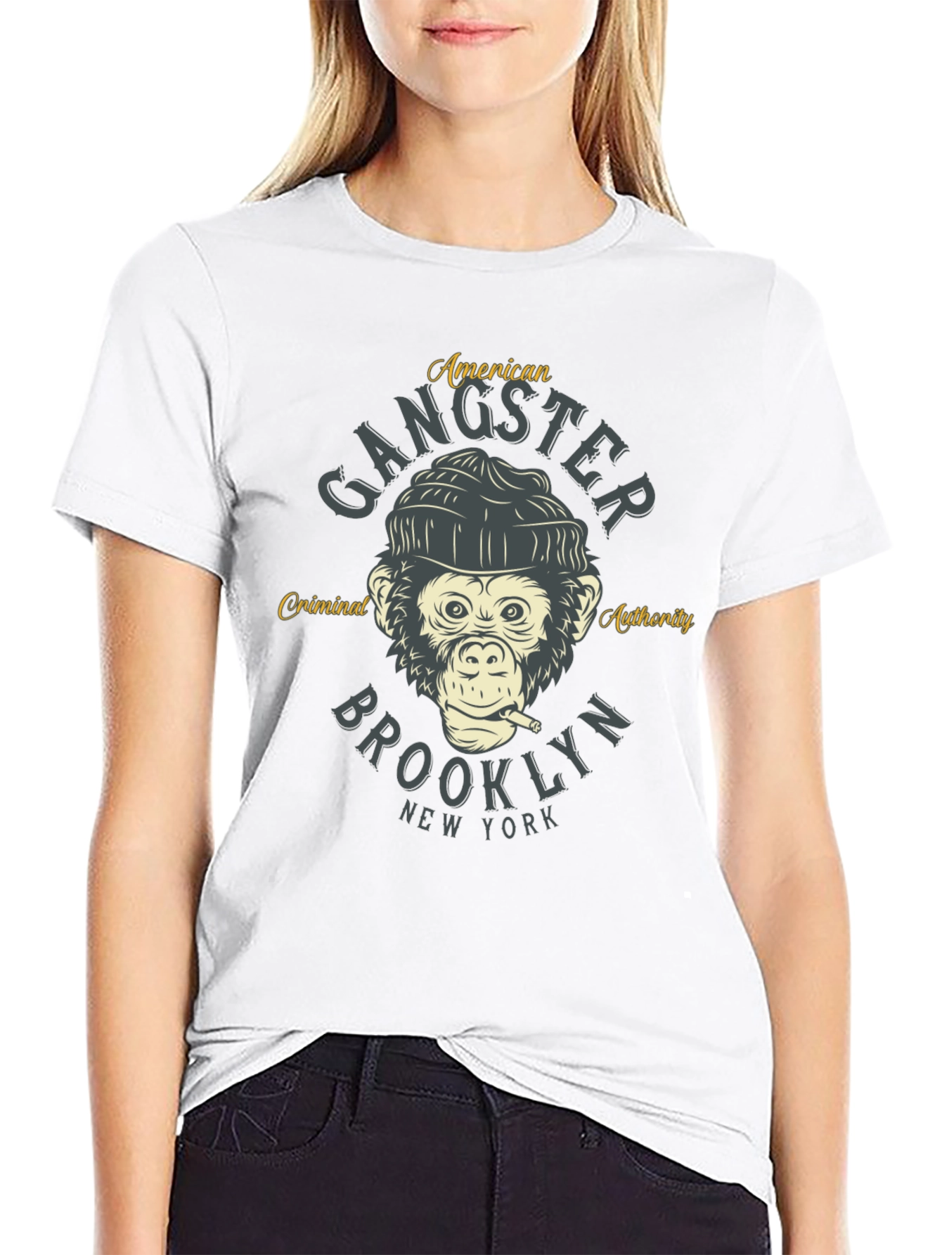 Gangster Monkey Graphic Tee