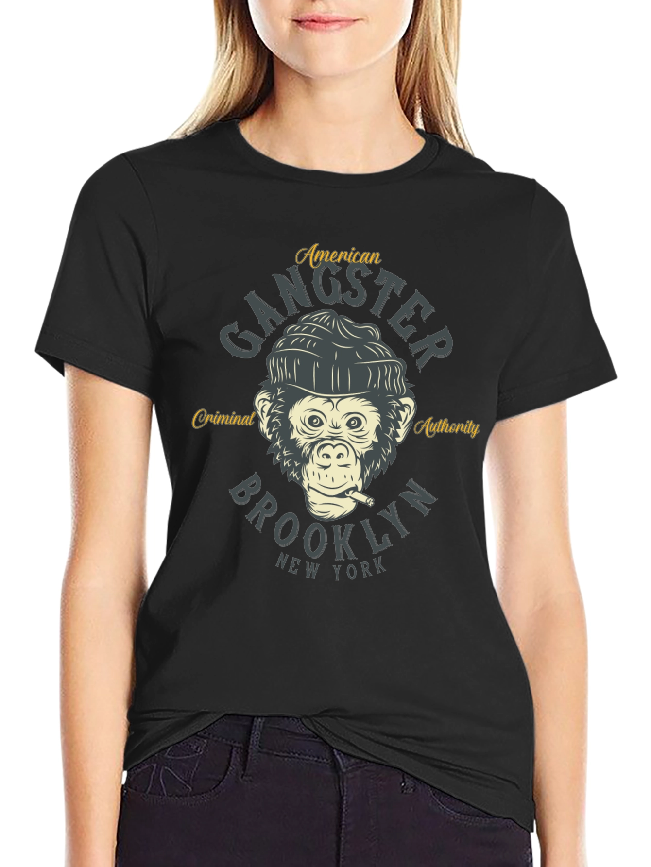 Gangster Monkey Graphic Tee