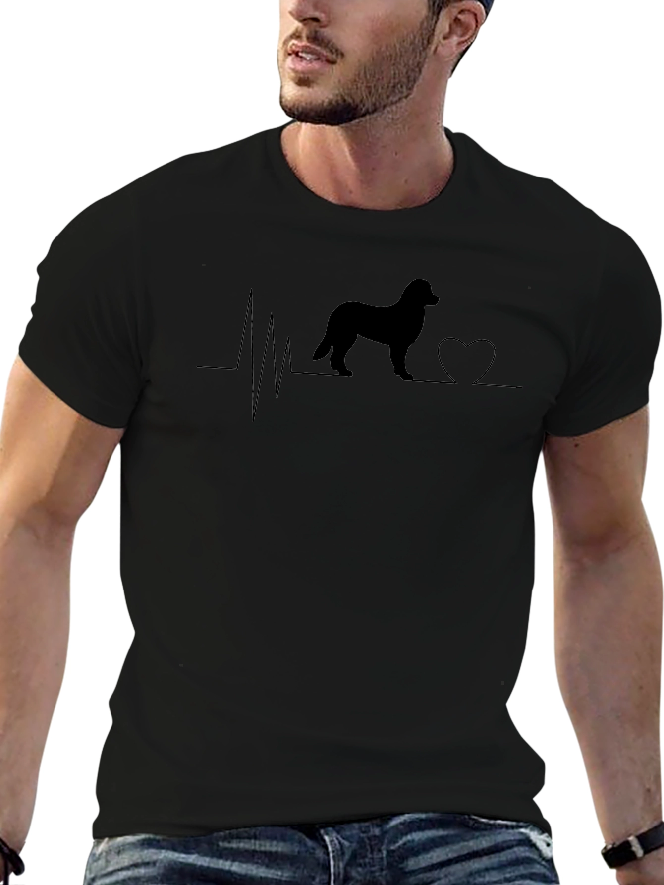 Dog Lover Heartbeat T-Shirt