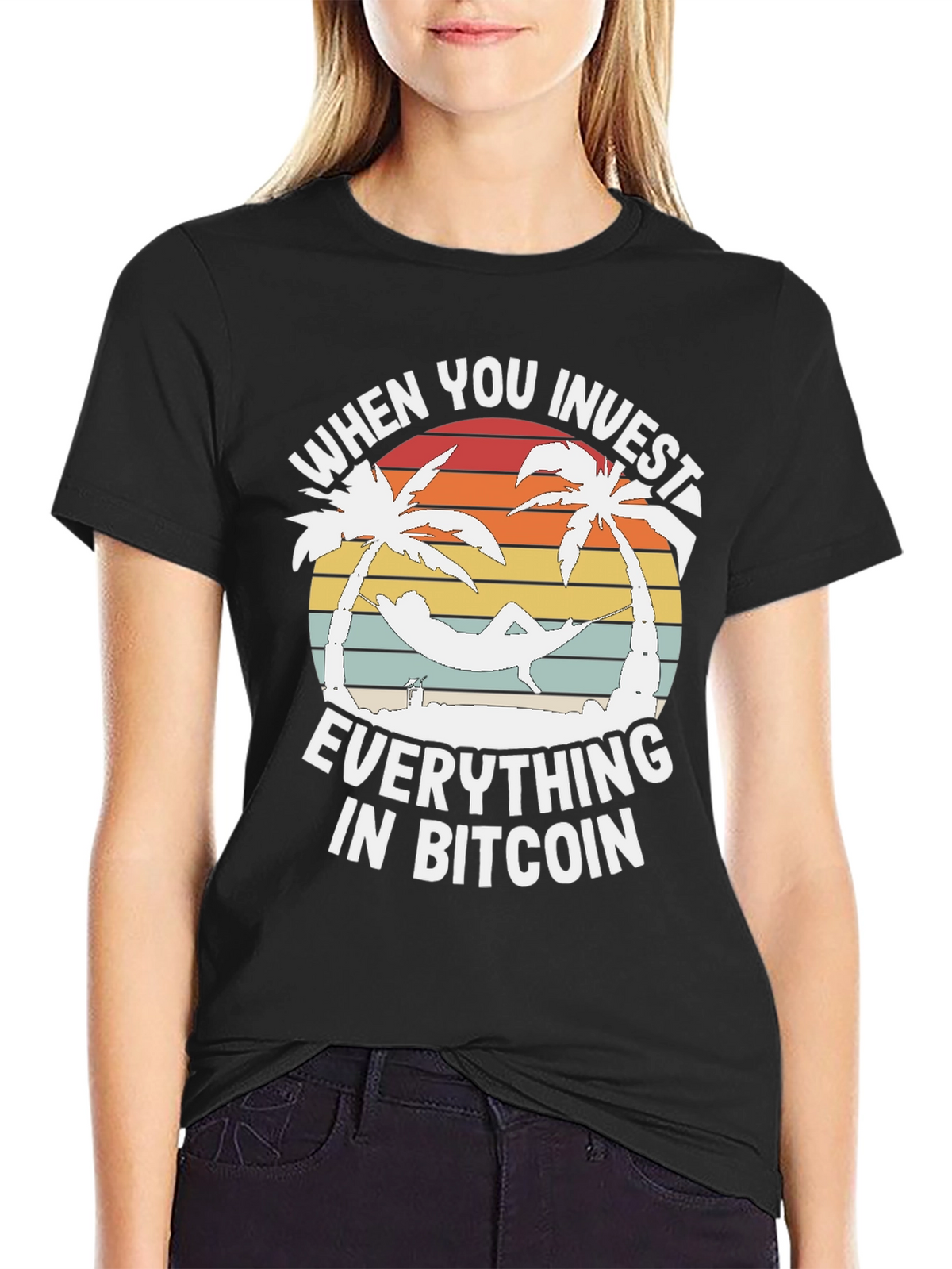 Bitcoin Investment Graphic Tee - Relax and Invest!