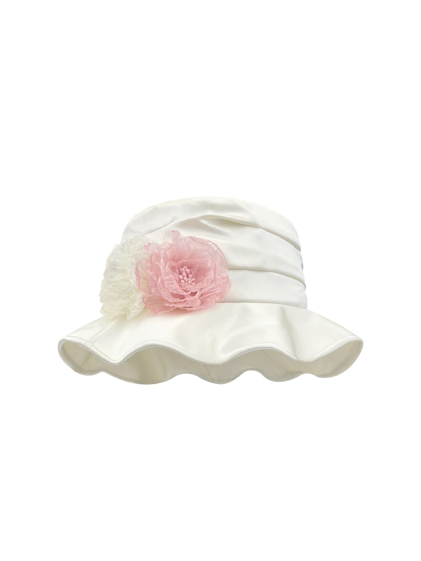 Lace Flower Bucket Hat Women's Summer Wide Brim Sun Hat