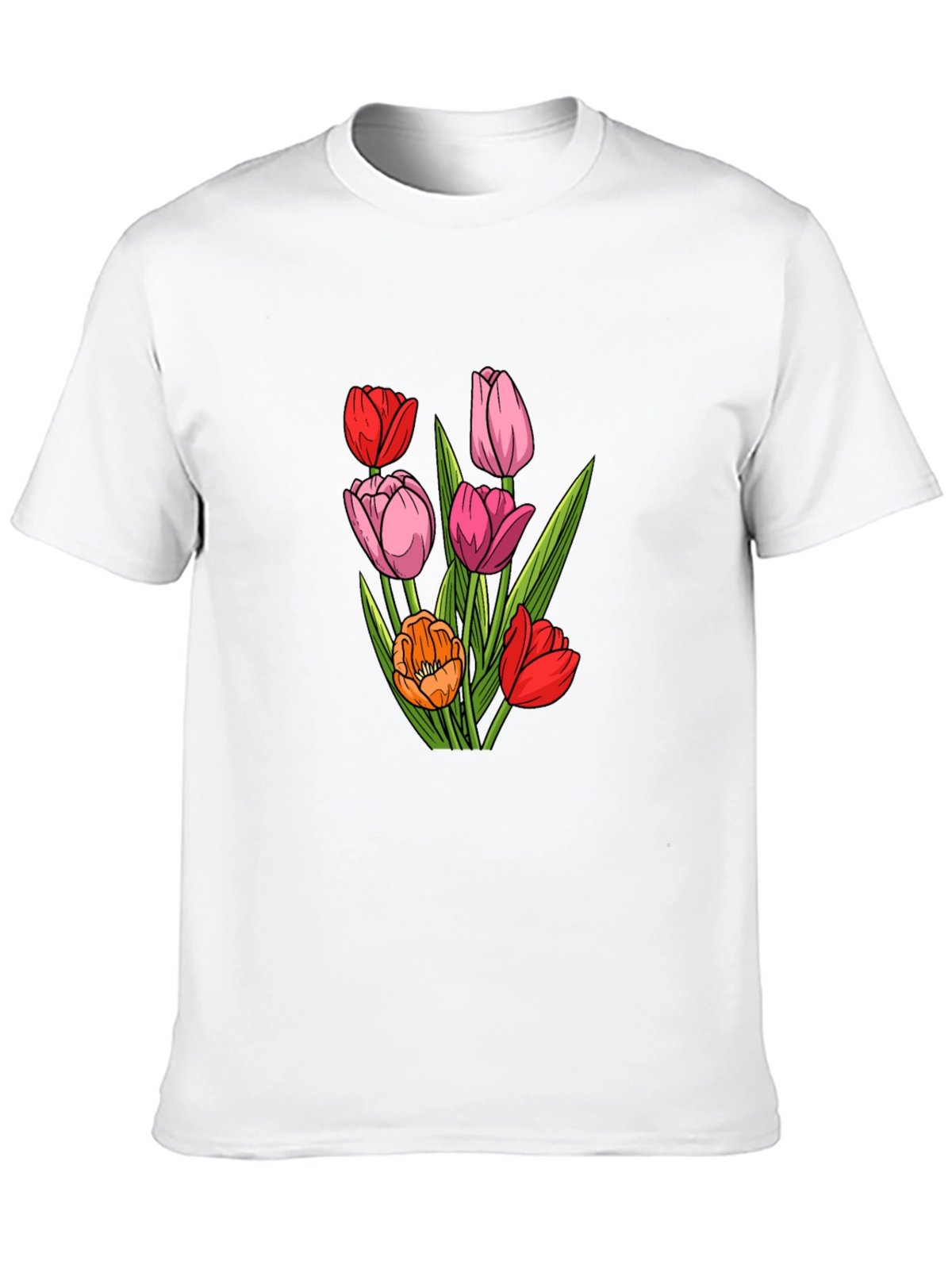 Floral Tulip Graphic T-Shirt