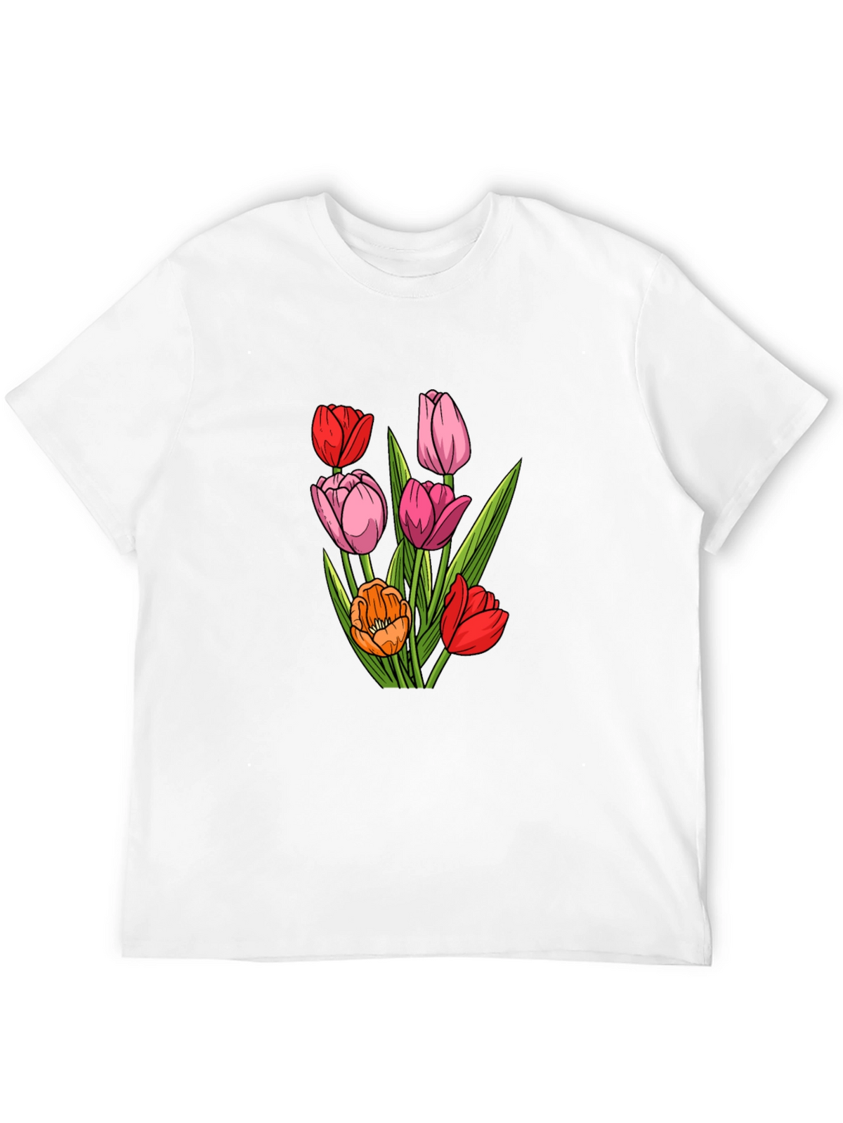 Floral Tulip Graphic T-Shirt