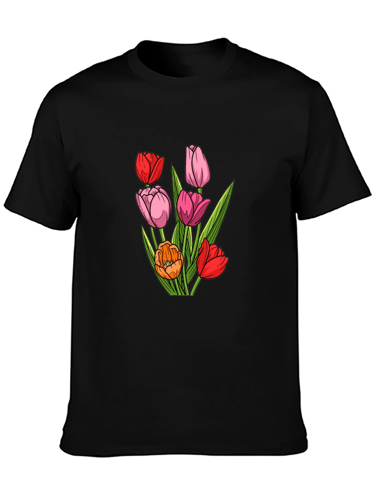 Floral Tulip Graphic T-Shirt