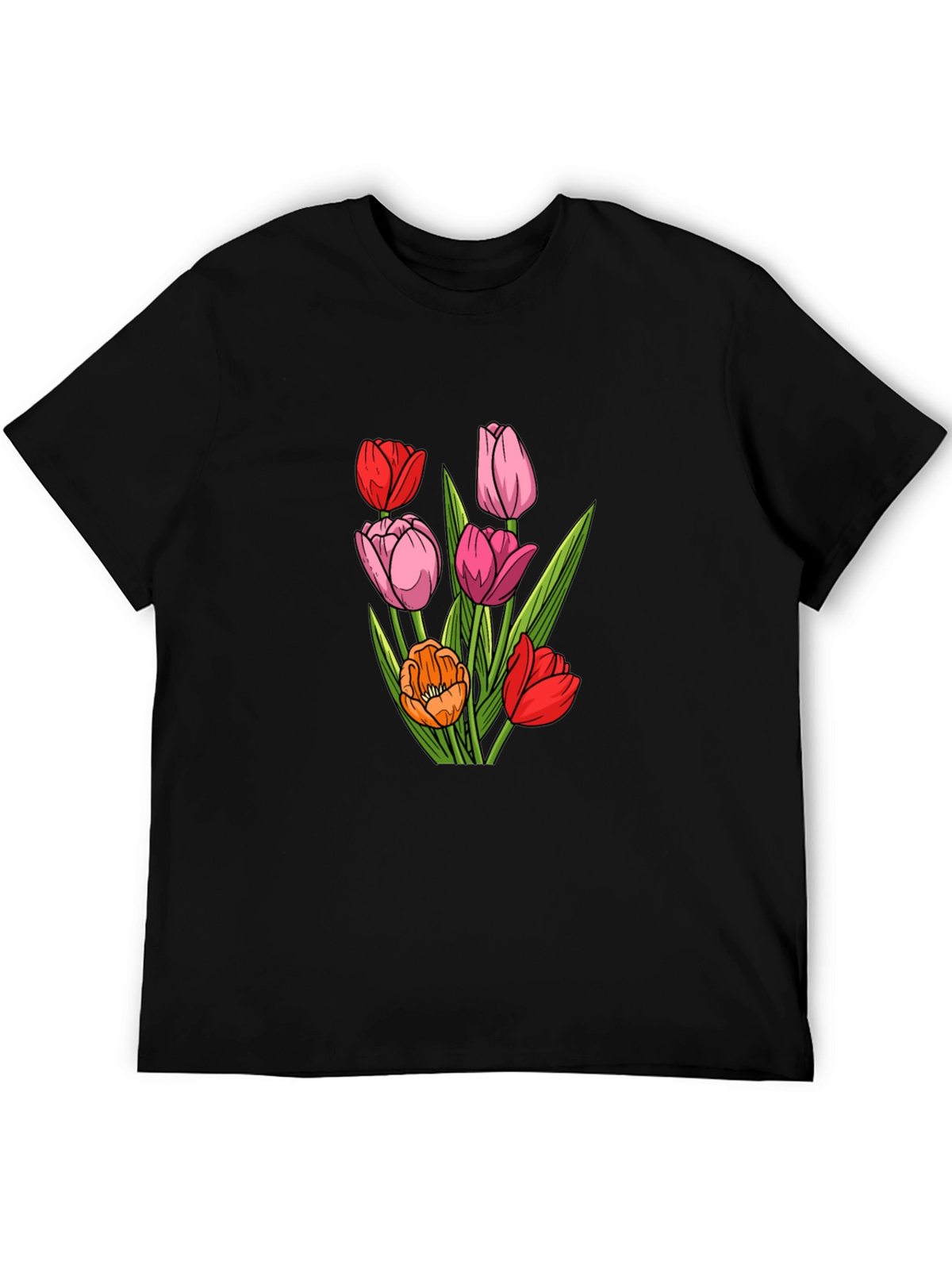 Floral Tulip Graphic T-Shirt