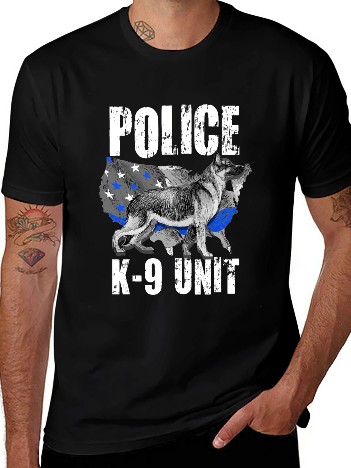 Police K-9 Unit Dog Graphic Tee
