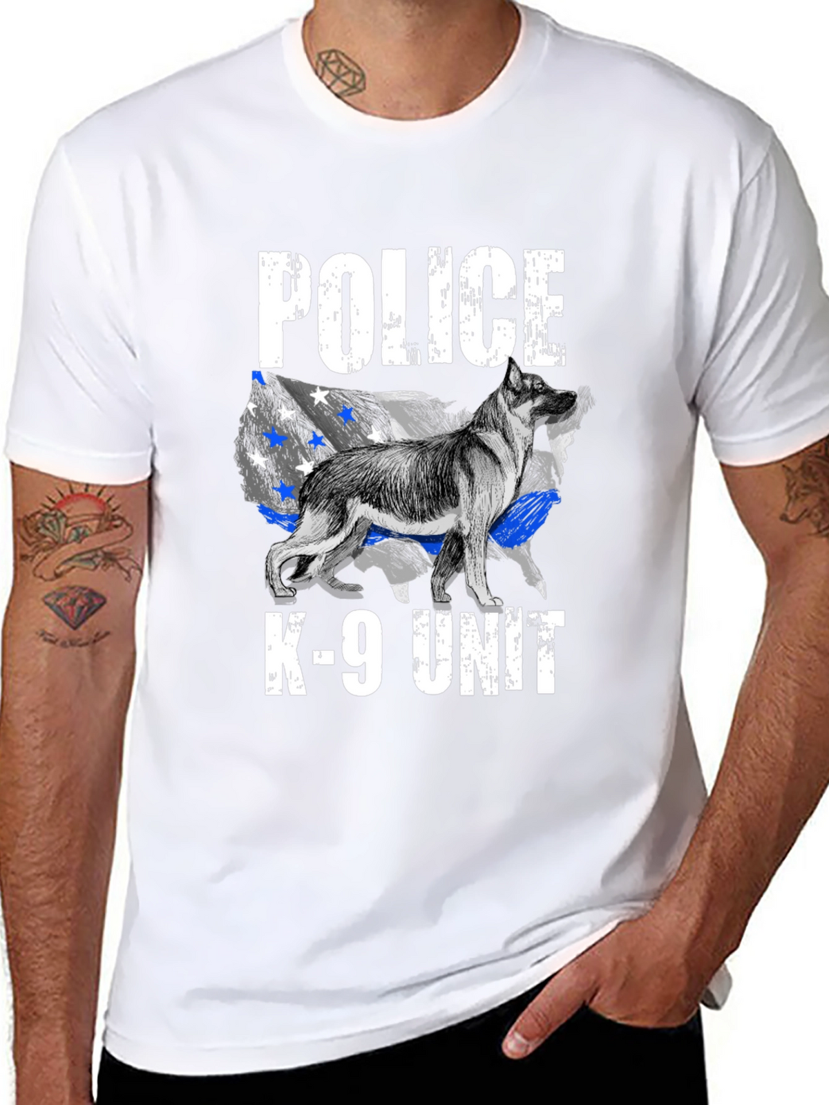 Police K-9 Unit Dog Graphic Tee