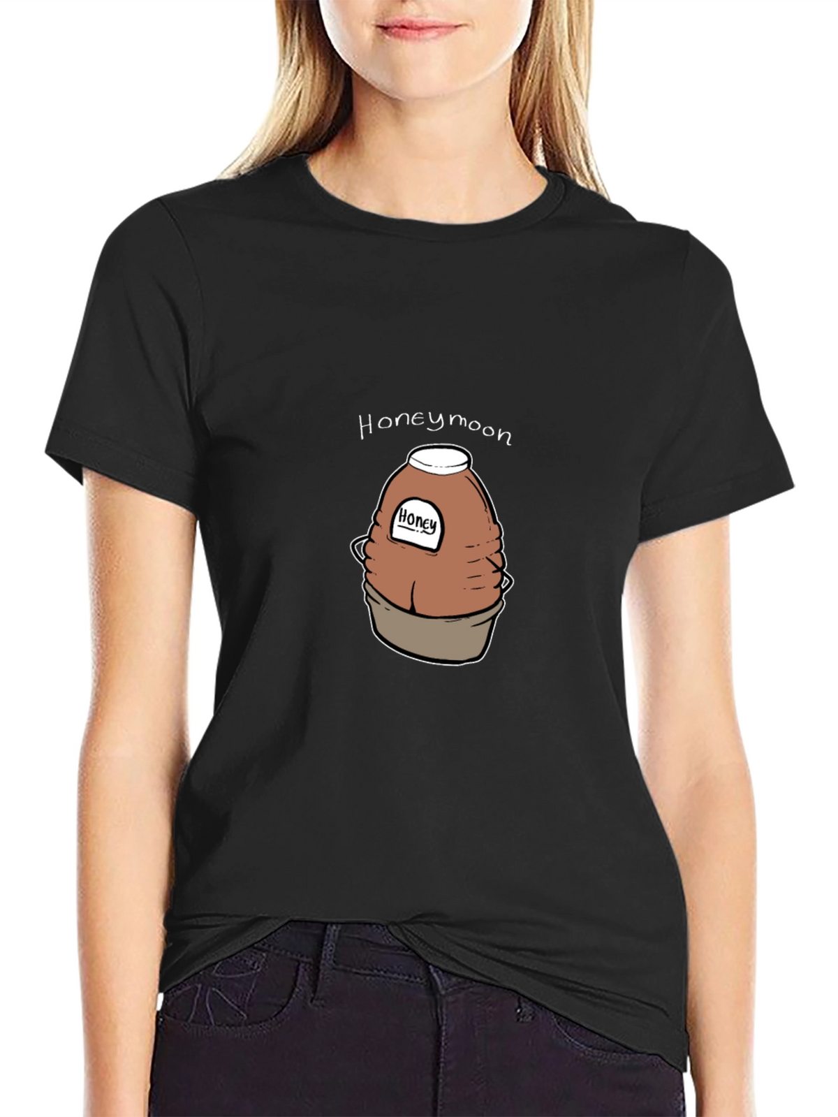 Honeymoon Honey Jar T-Shirt - Black