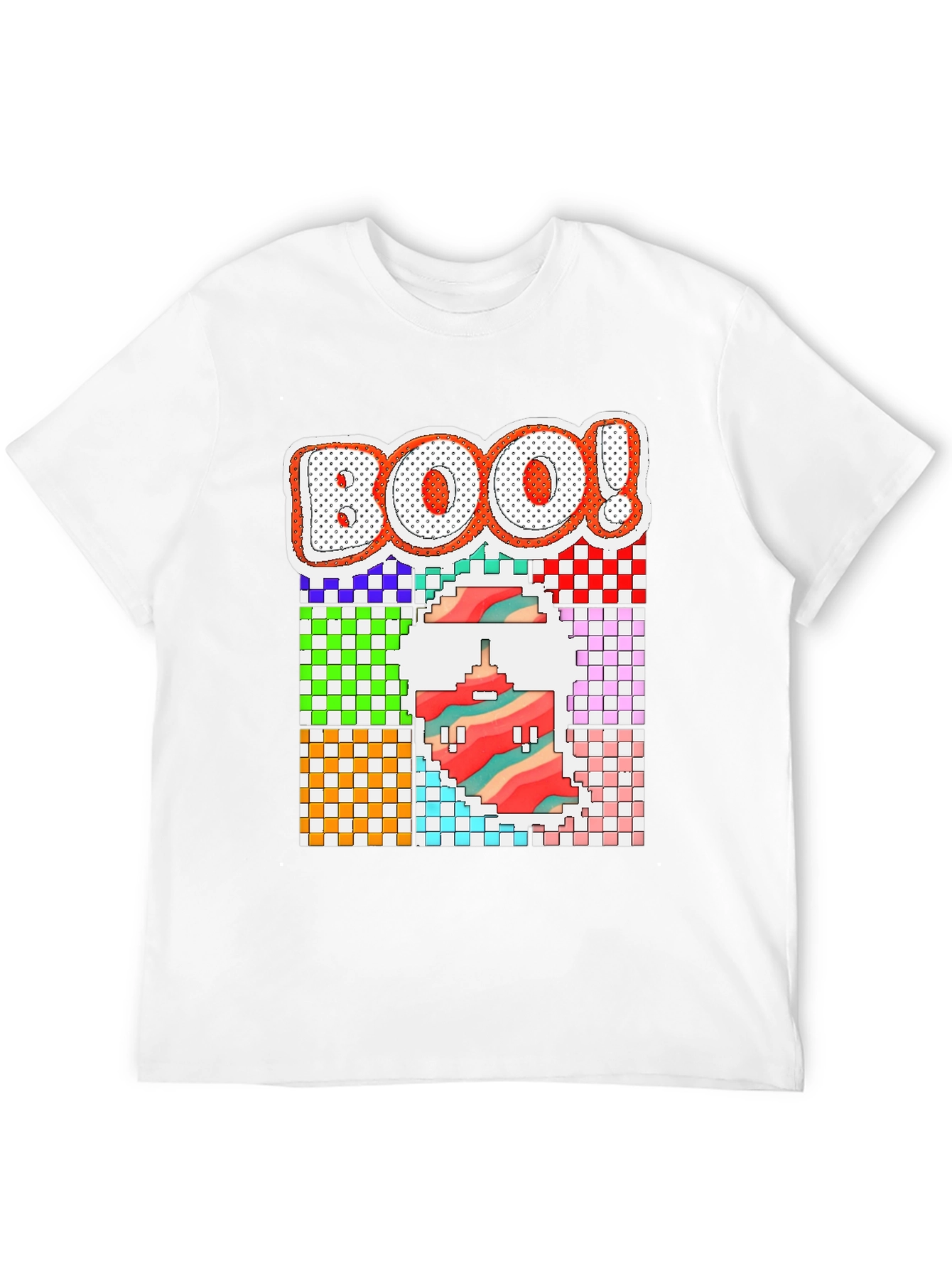 Pixelated Boo! Halloween T-Shirt