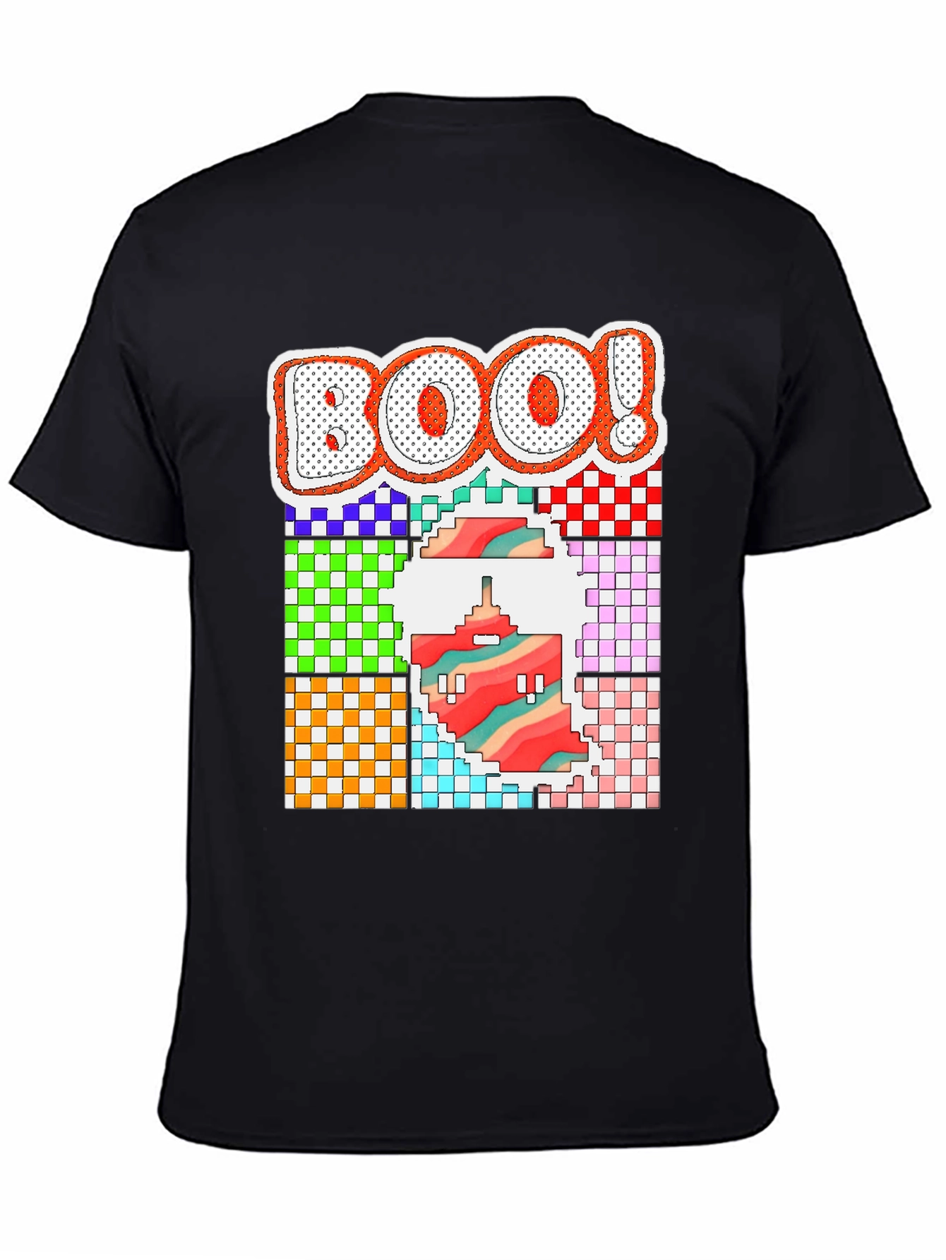 Pixelated Boo! Halloween T-Shirt