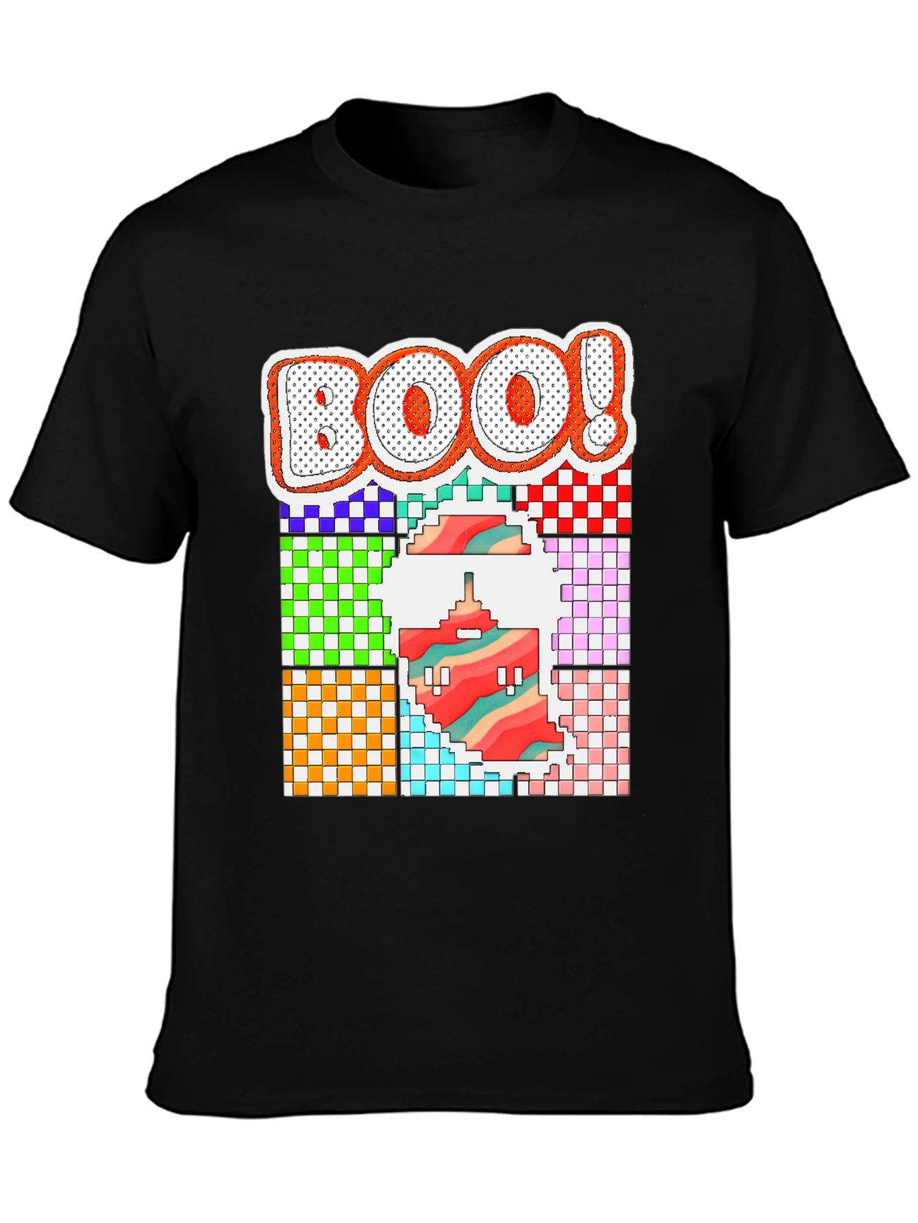 Pixelated Boo! Halloween T-Shirt