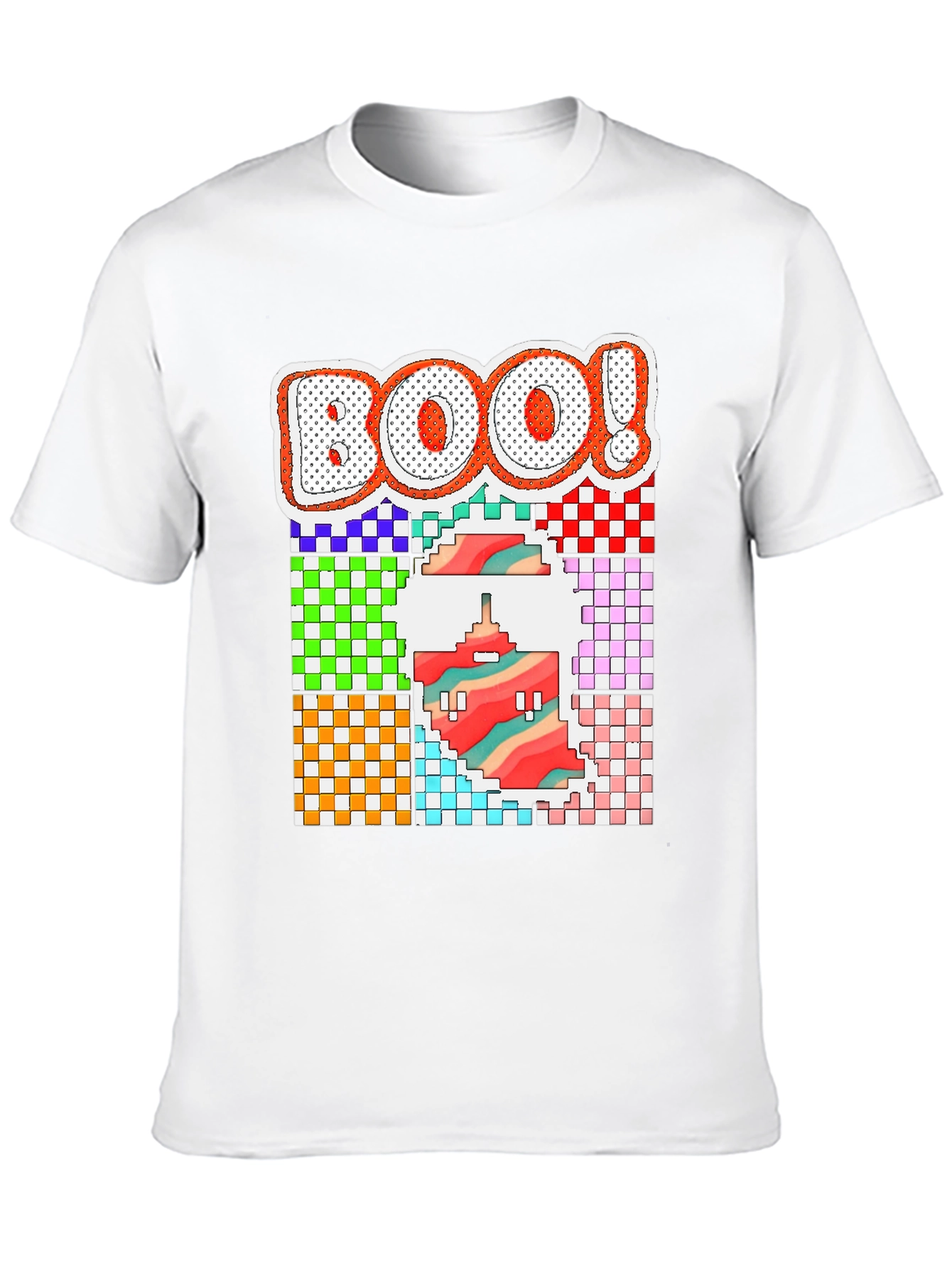 Pixelated Boo! Halloween T-Shirt