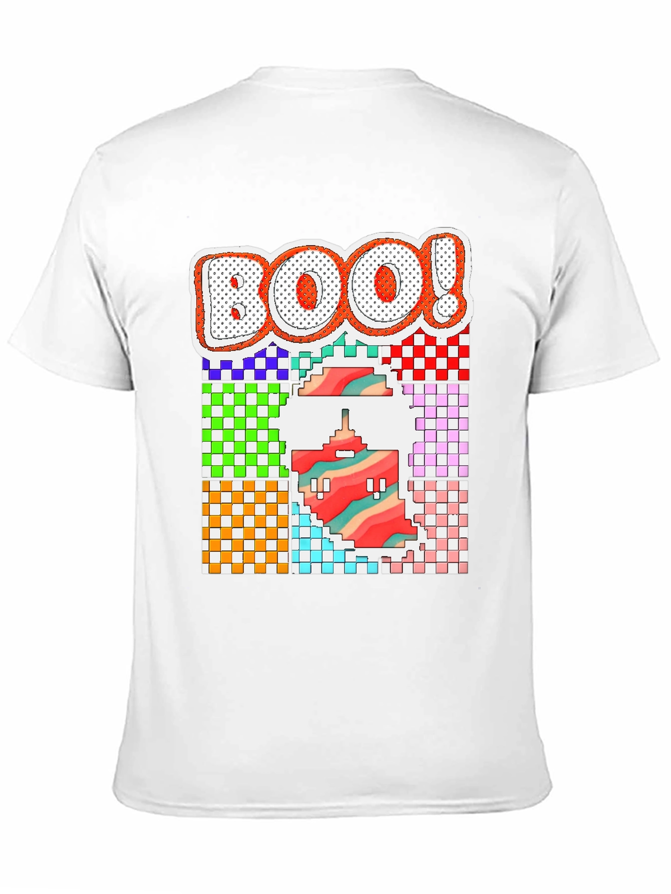 Pixelated Boo! Halloween T-Shirt