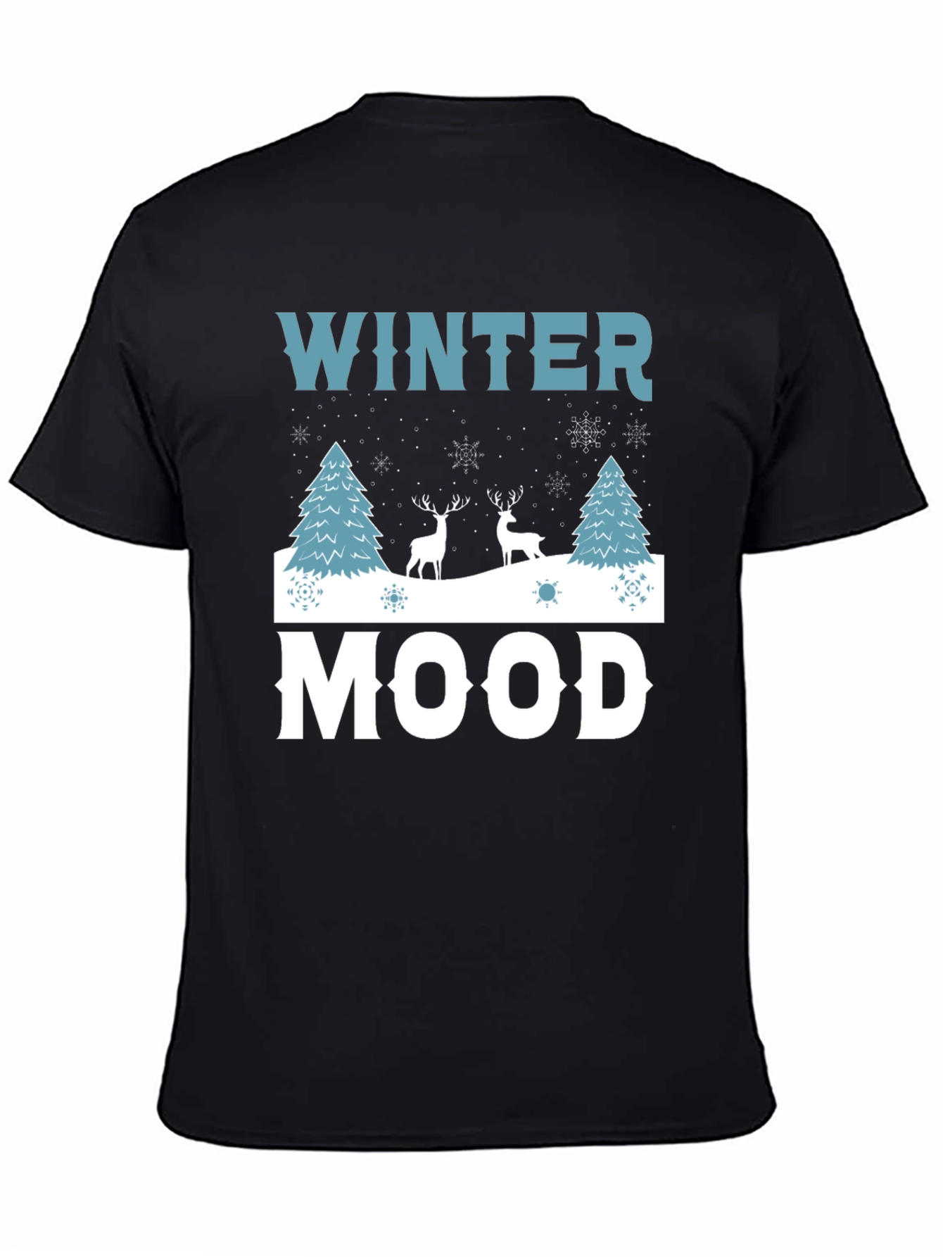 Winter Mood Graphic Tee - Holiday Shirt