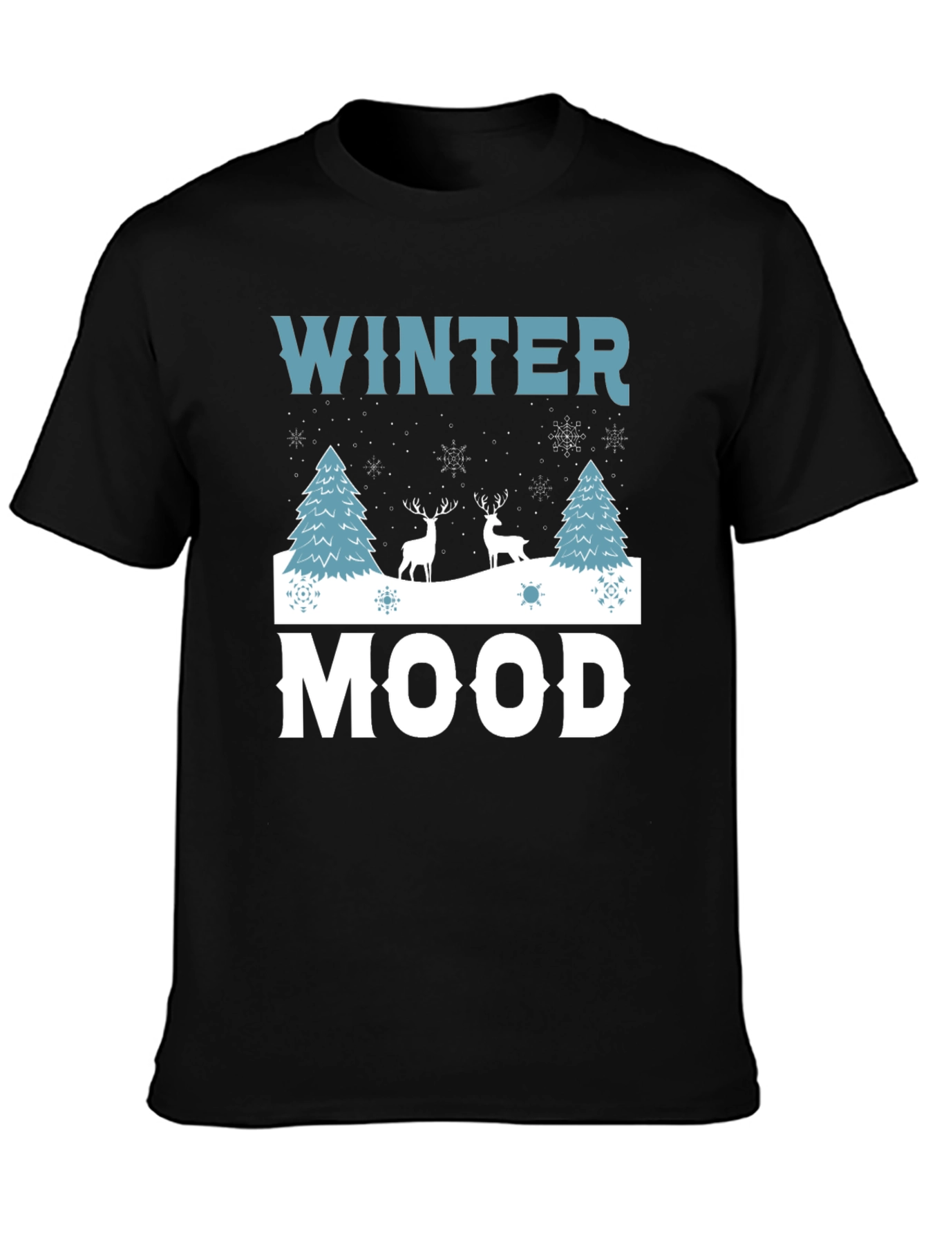 Winter Mood Graphic Tee - Holiday Shirt