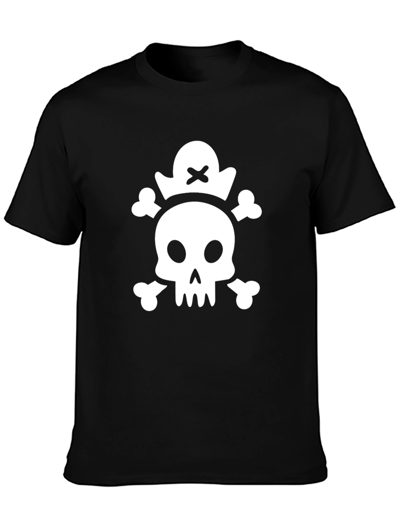 Skull & Crossbones Graphic Black T-Shirt