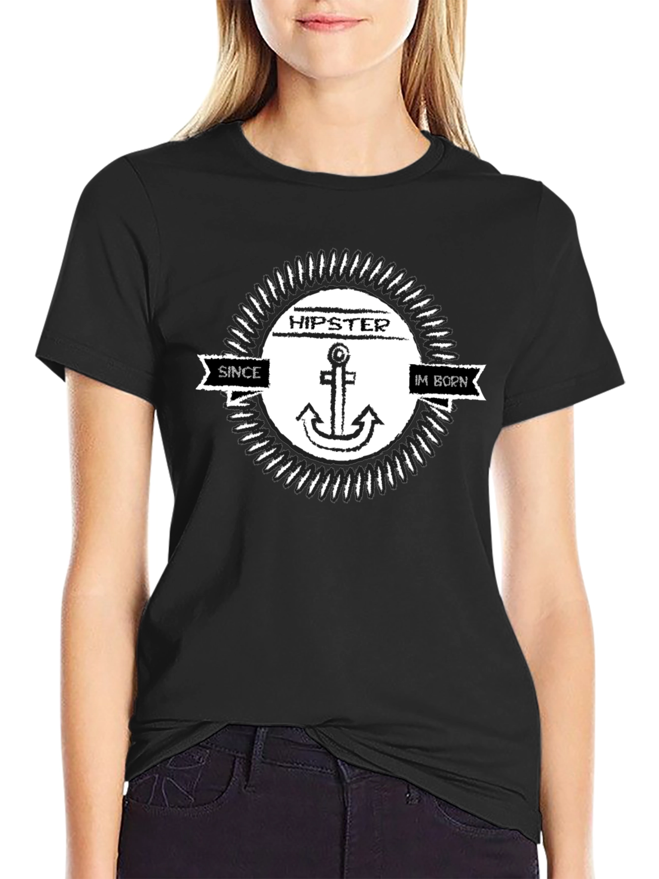 Hipster Anchor T-Shirt - Since Im Born