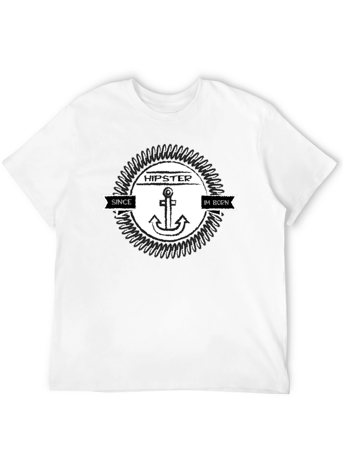 Hipster Anchor T-Shirt - Since Im Born